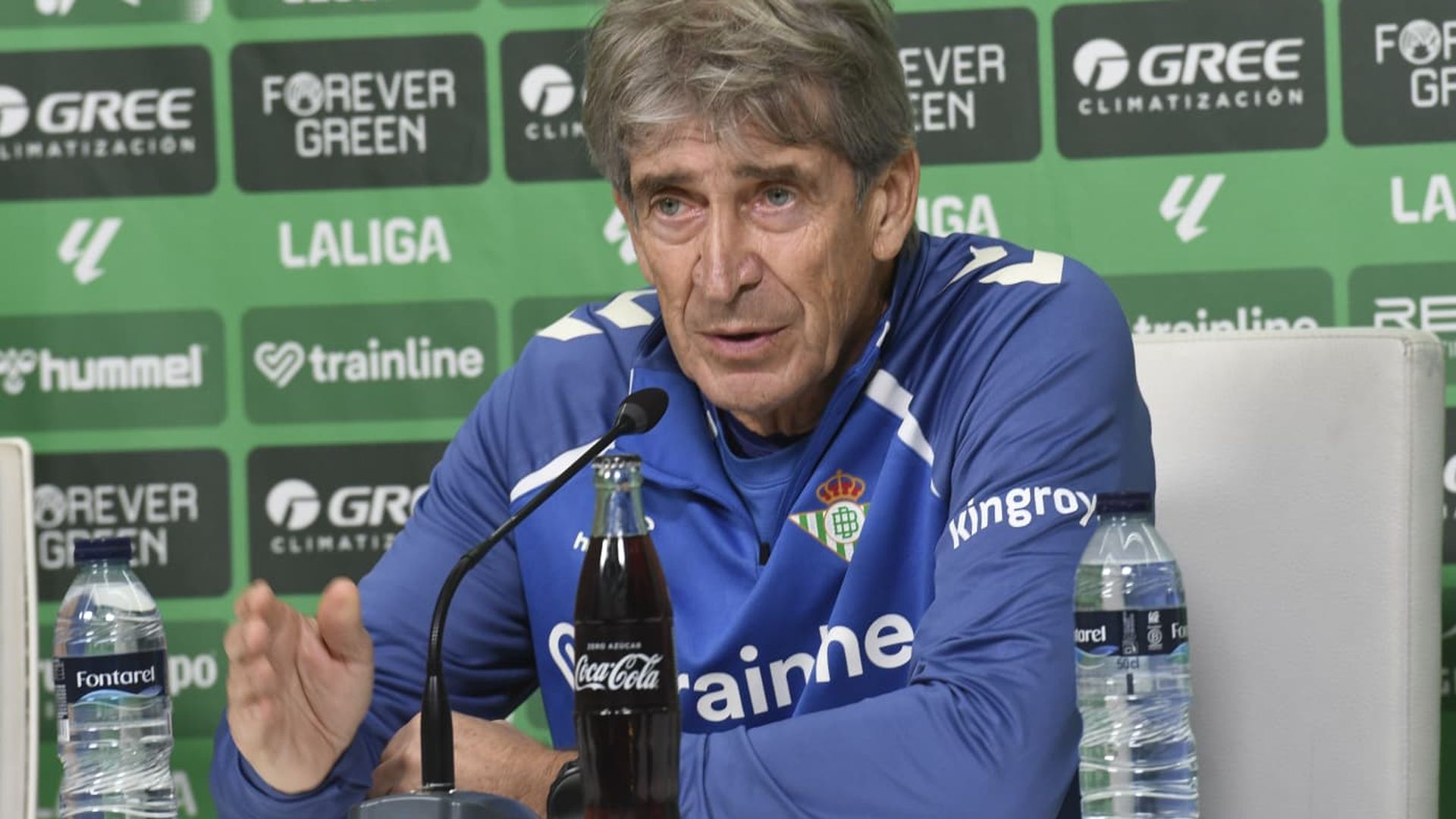 Manuel Pellegrini, en sala de prensa