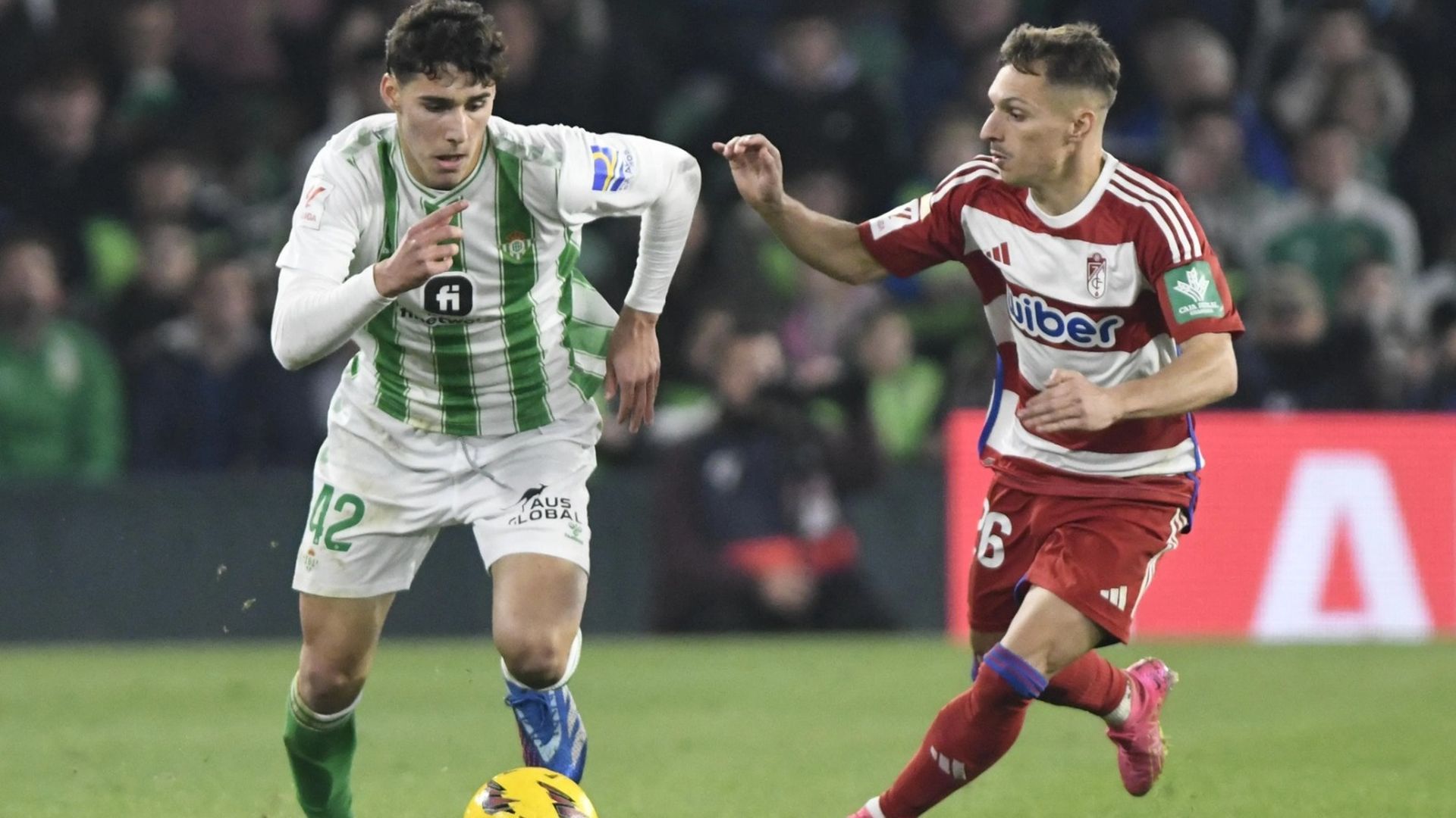 Pablo Busto, en su debut frente al Granada