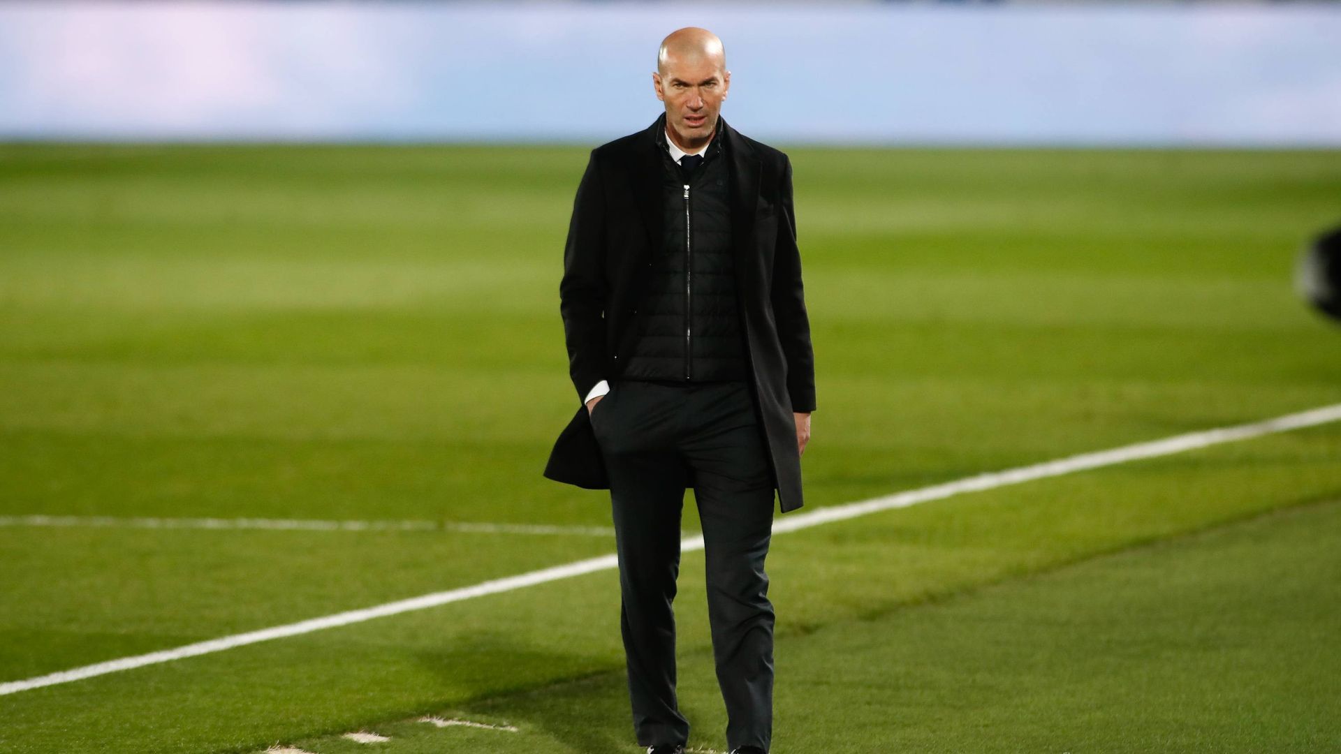 Zidane, en un partido del Real Madrid