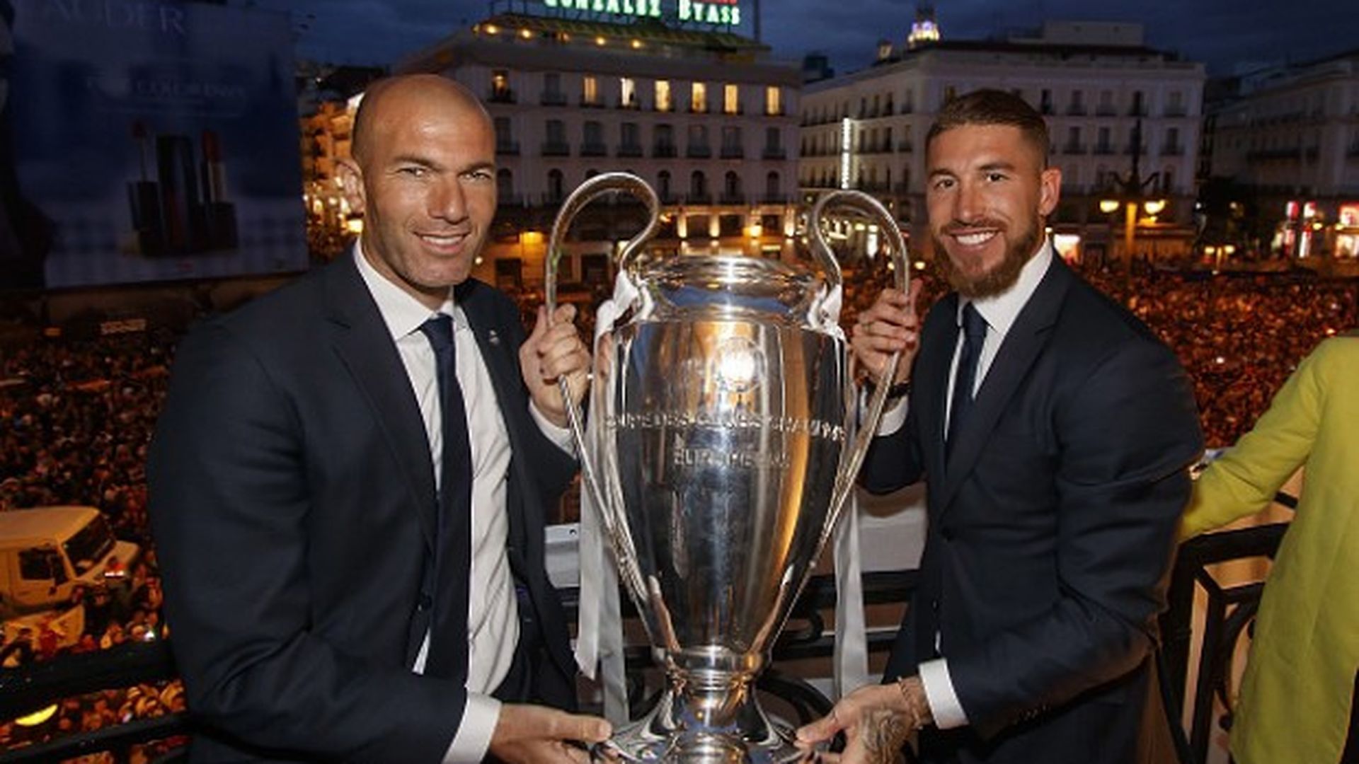 Zidane y Ramos con la Champions