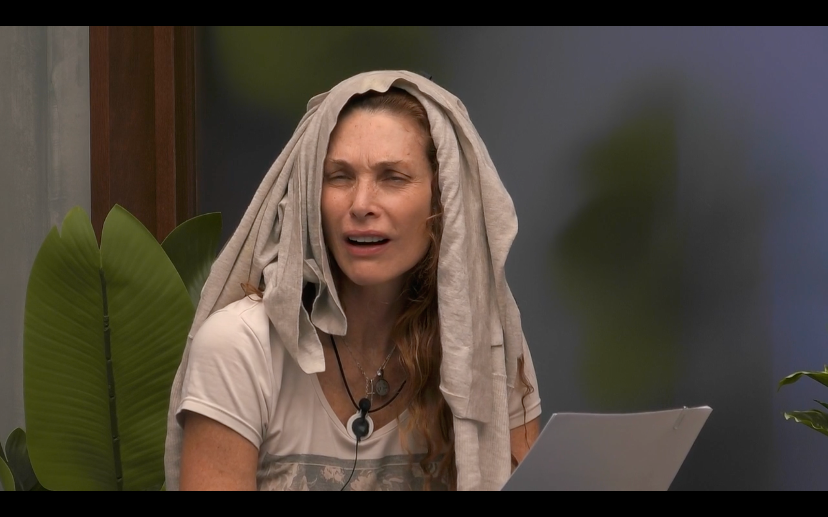 Cristina memoriza el guión