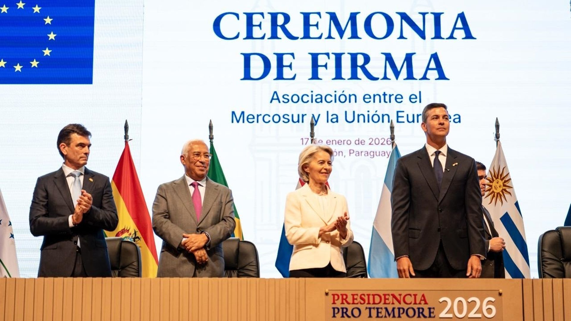 Firma del acuerdo de libre comercio UE-Mercosur en Asunción, Paraguay