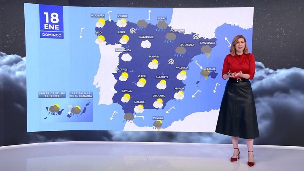 La Aemet prevé nevadas copiosas en varios puntos de España este domingo 18 de enero: las zonas afectadas por el temporal invernal