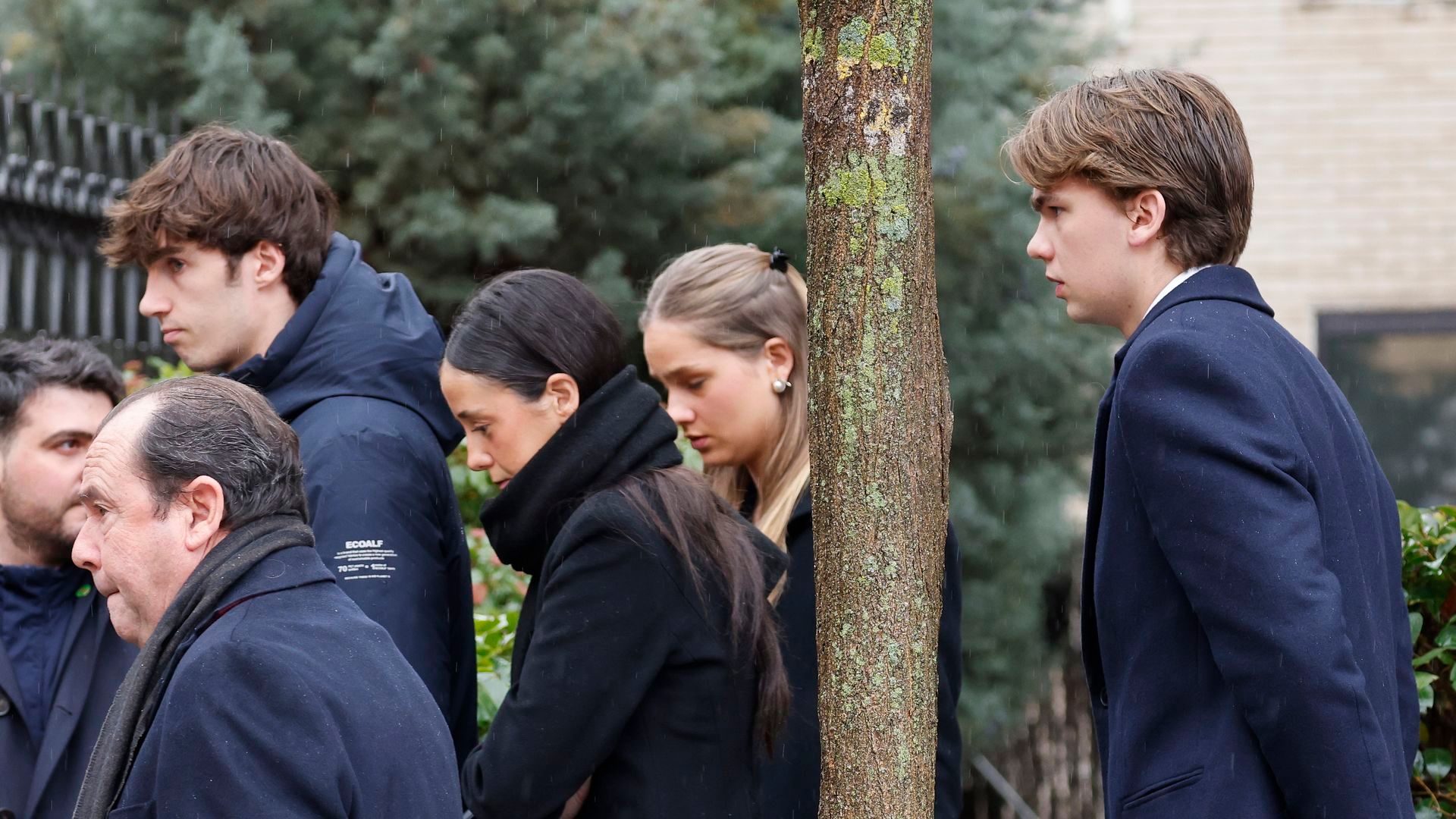 Los nietos de la reina Sofía llegando al velatorio de Irene de Grecia