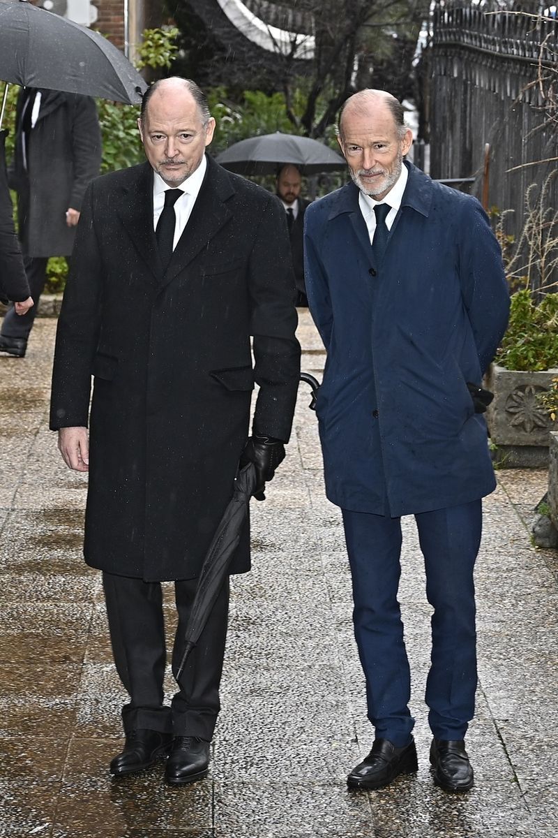 Los príncipes Kyrill y Konstantin de Bulgaria, en la misa en Madrid por Irene de Grecia