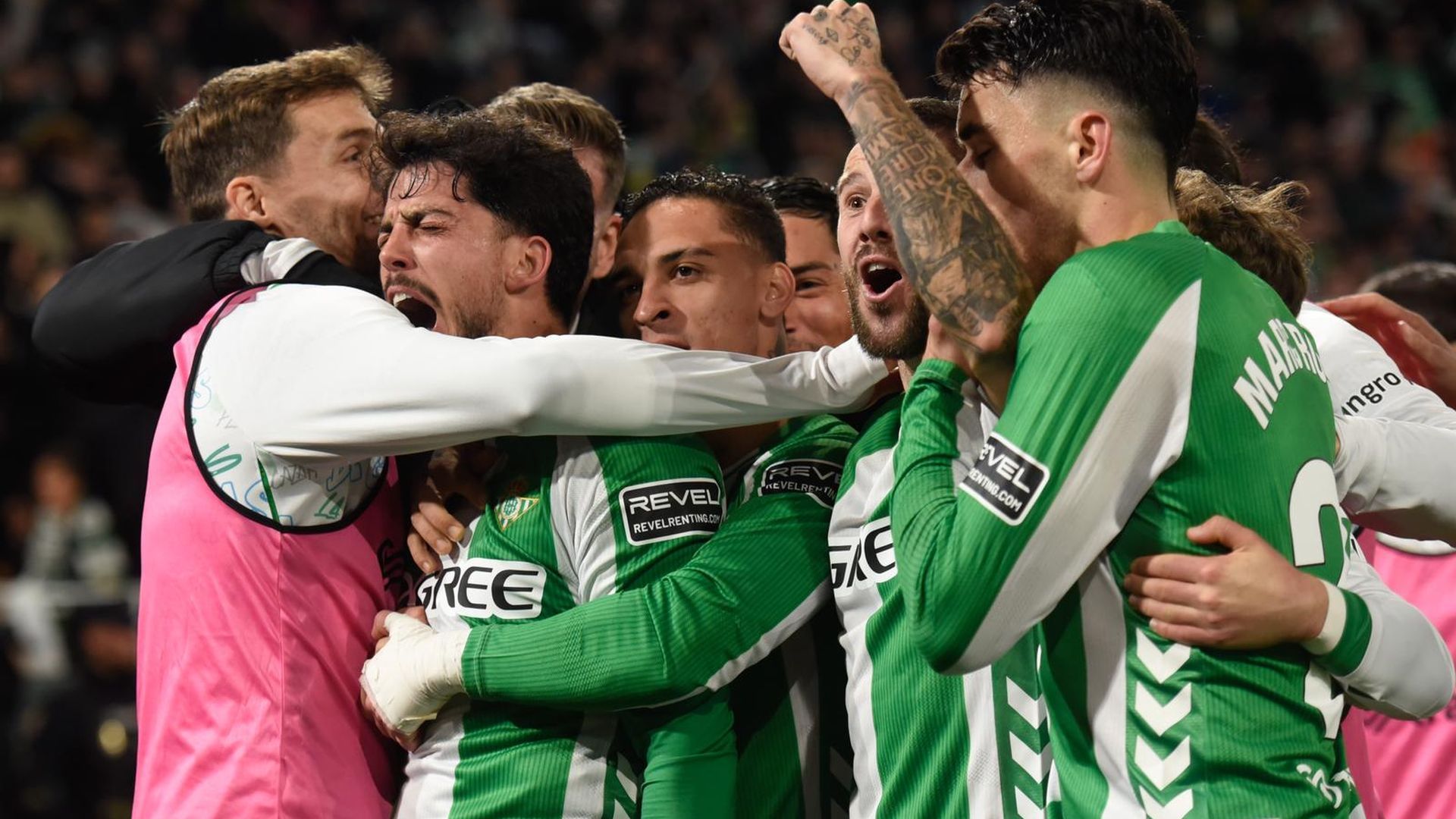 Pablo Fornals celebra su gol en el Betis-Villarreal