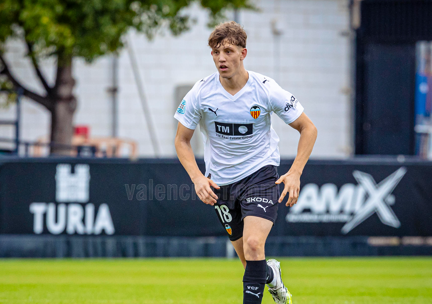 Joel Fontanet con el Valencia CF