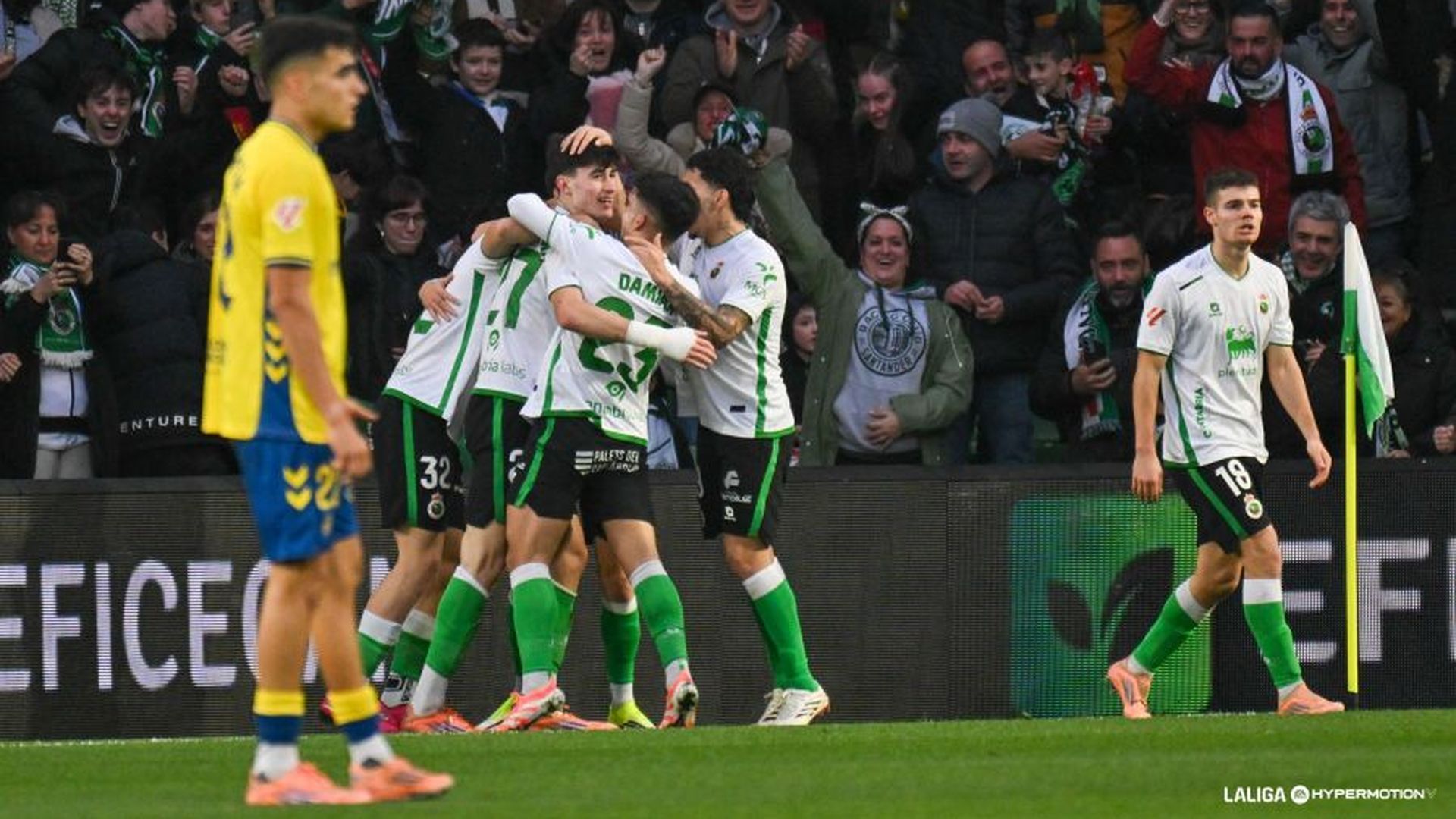 Manex Lozano, tras su gol a Las Palmas.