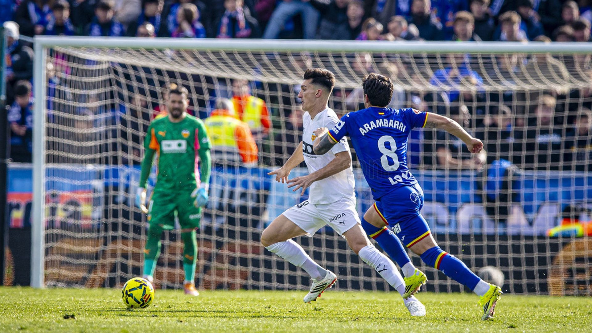 Pepelu en el Getafe - Valencia CF