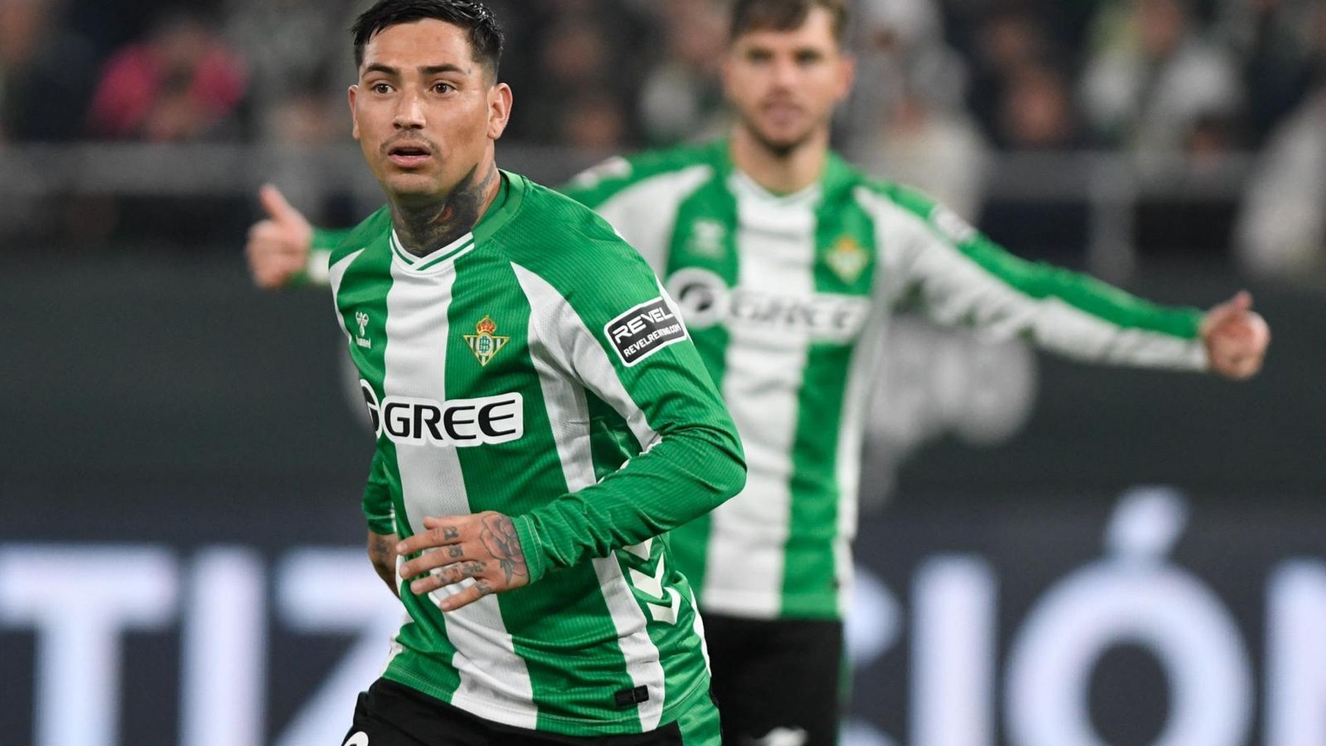 Chimy Ávila, en el Betis-Villarreal