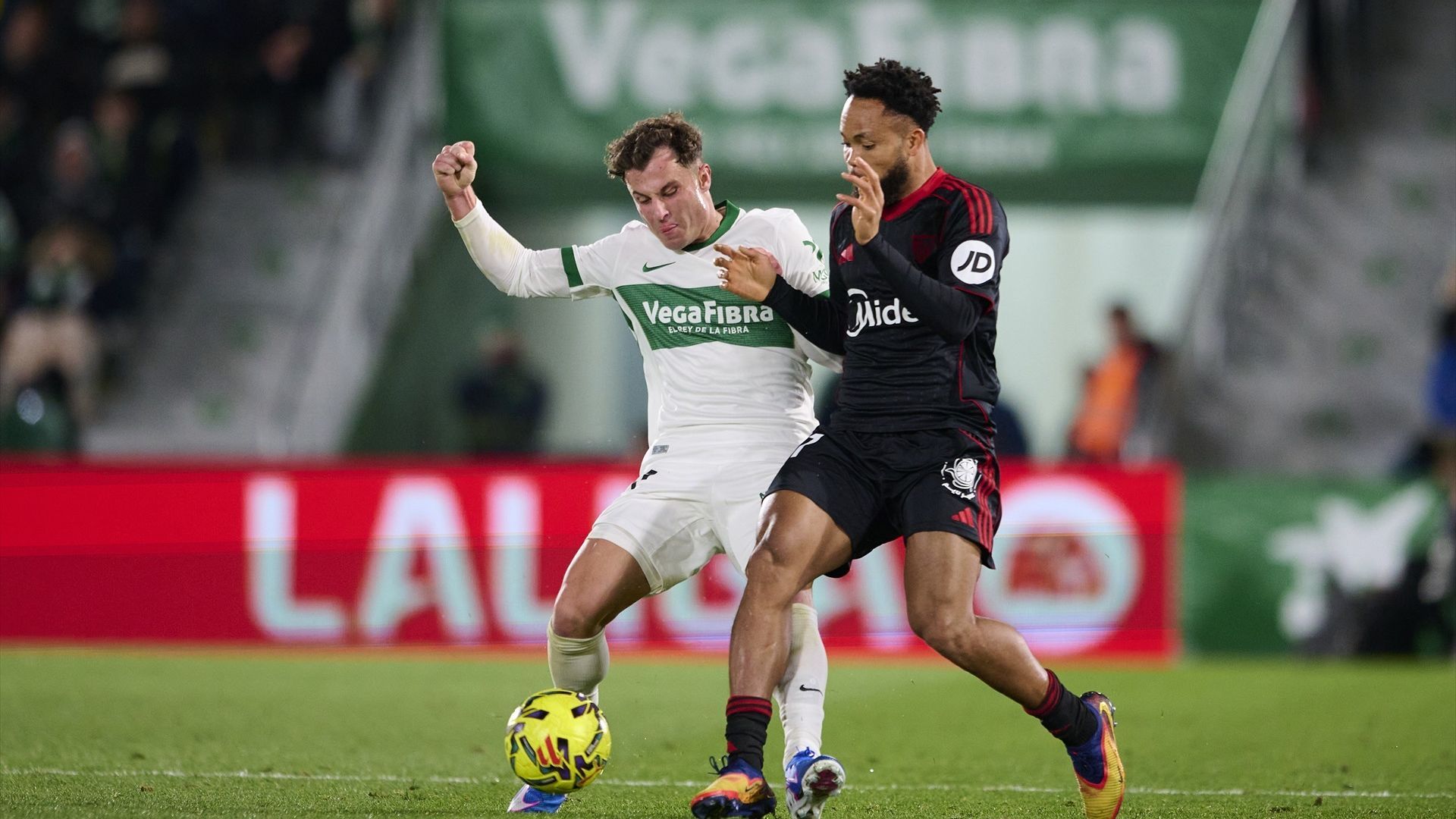 Ejuke y Valera, en el Elche-Sevilla