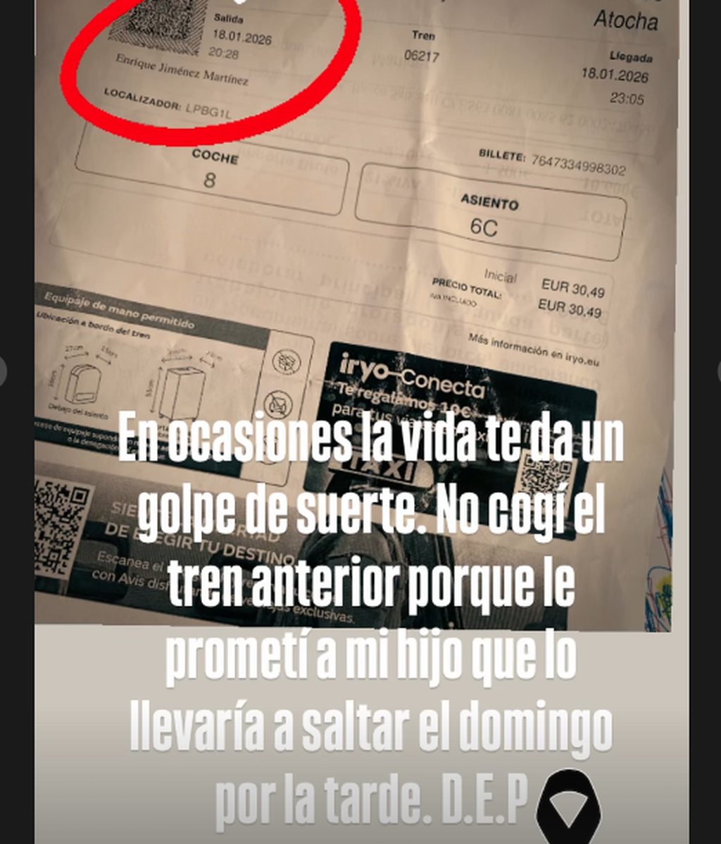El tren de Torito, que retrasó su viaje a Madrid tras una promesa a su hijo