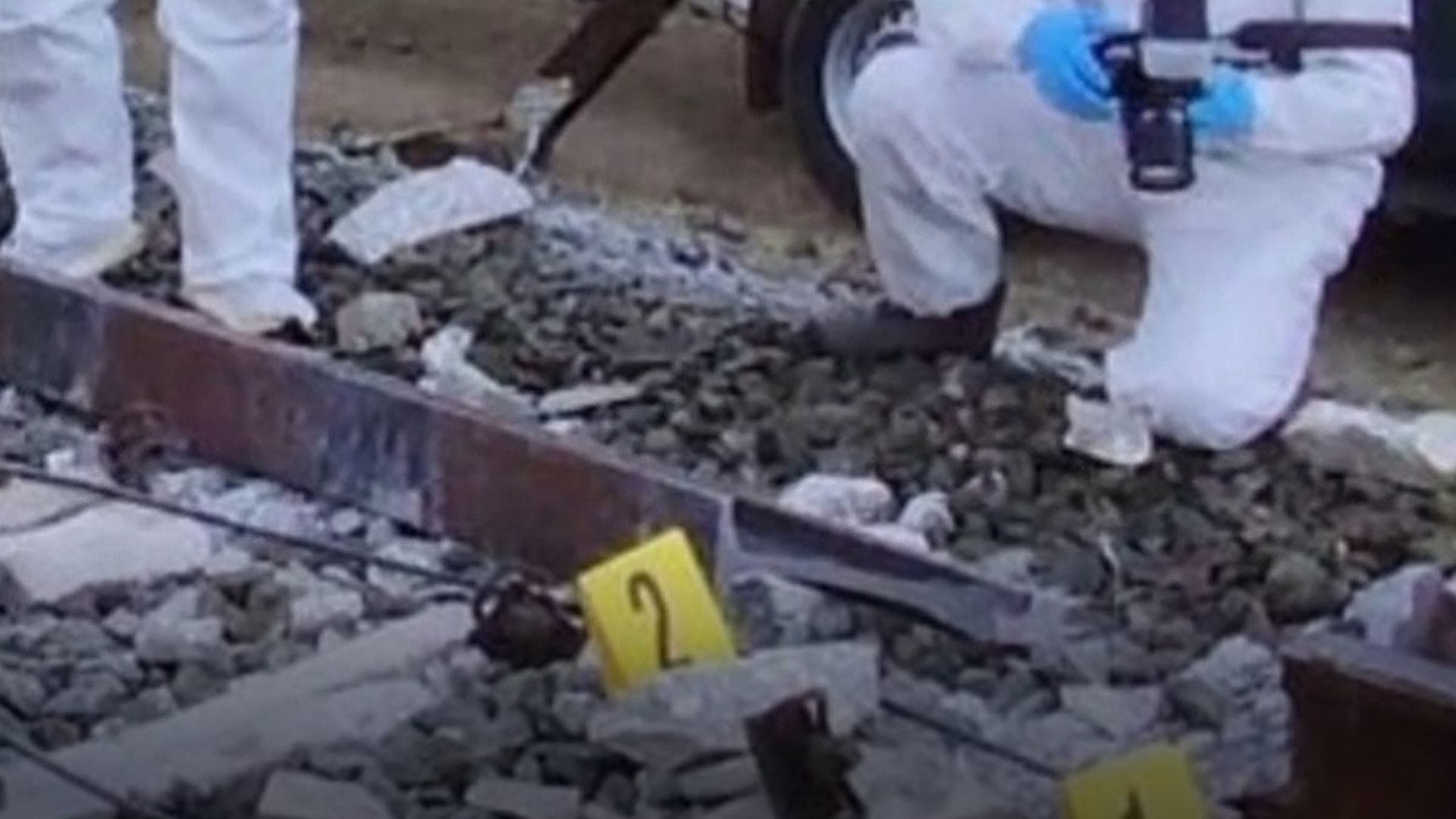 Fragmento de vía que falta