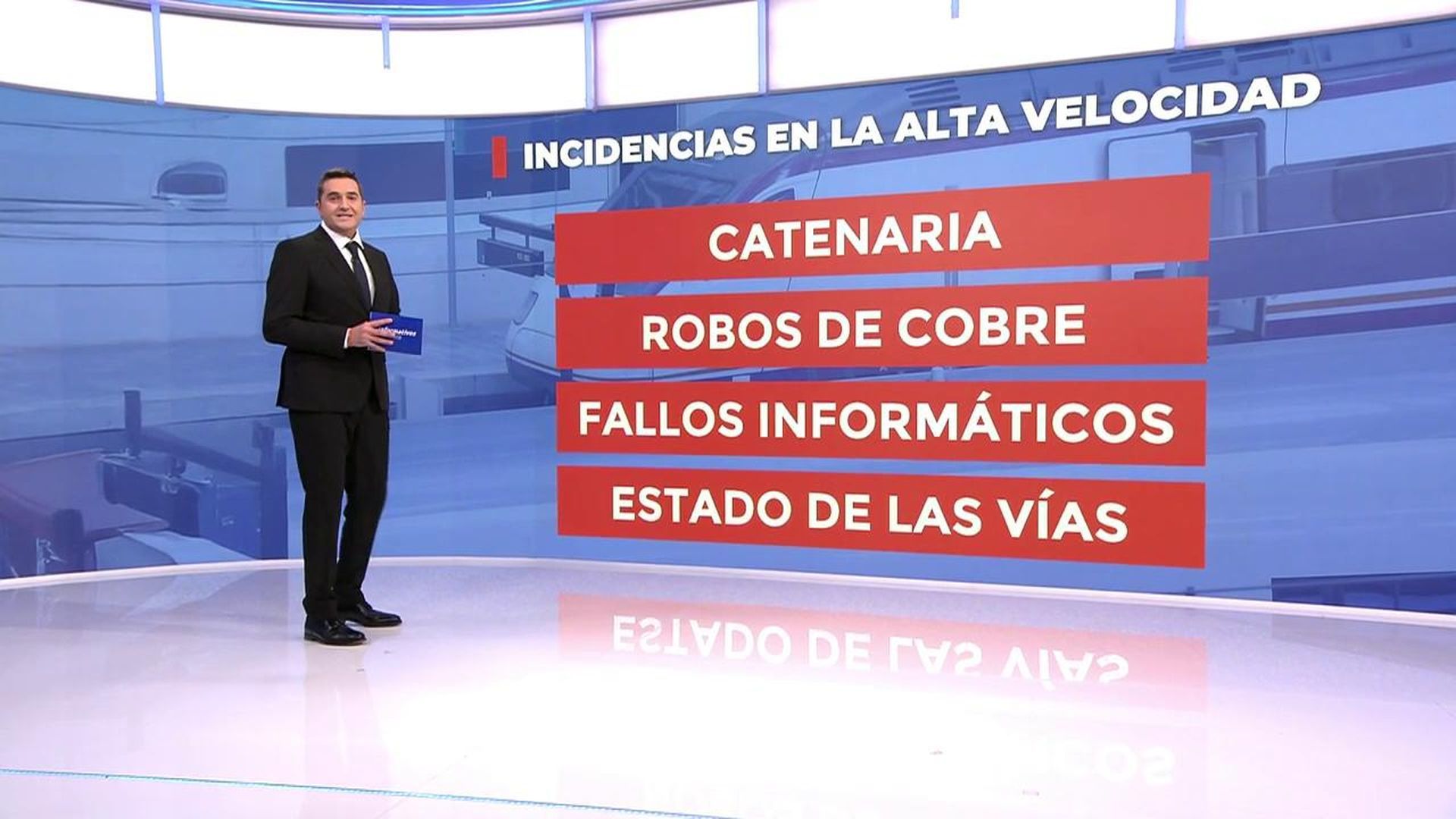 Incidencias en trenes de alta velocidad