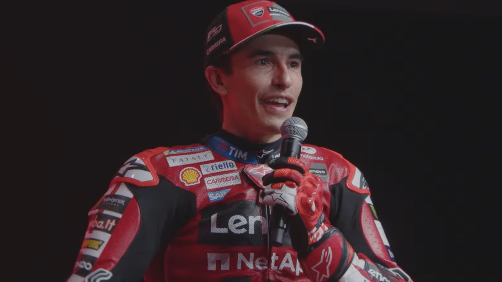 Marc Márquez, en la presentación de Ducati