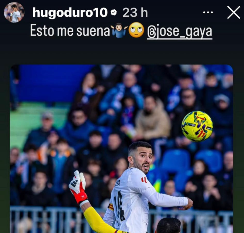 Mensaje de Hugo Duro a Gayà