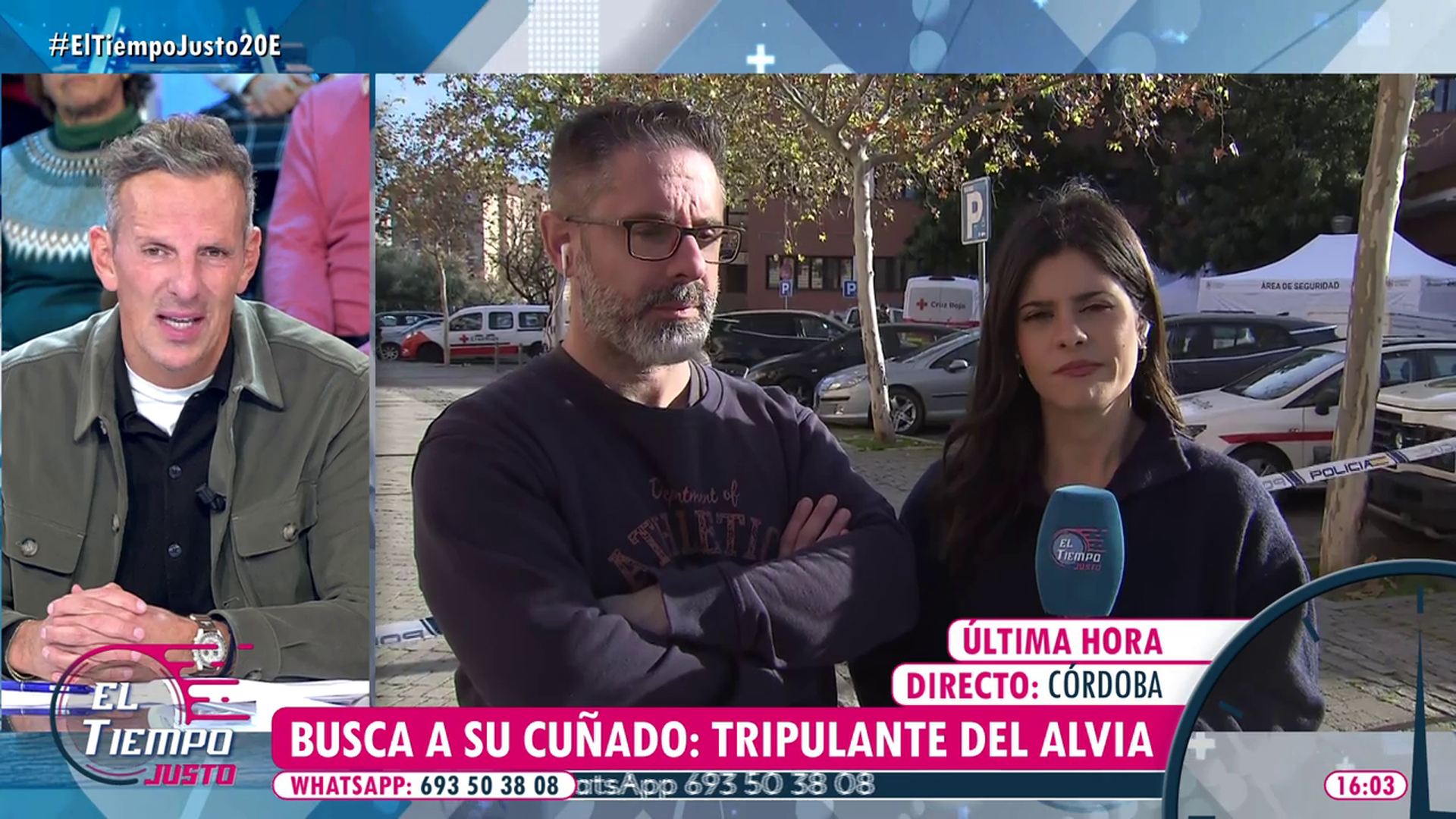 El cuñado de Agustín, desaparecido en el accidente de Adamuz, pide más información en 'El tiempo justo'