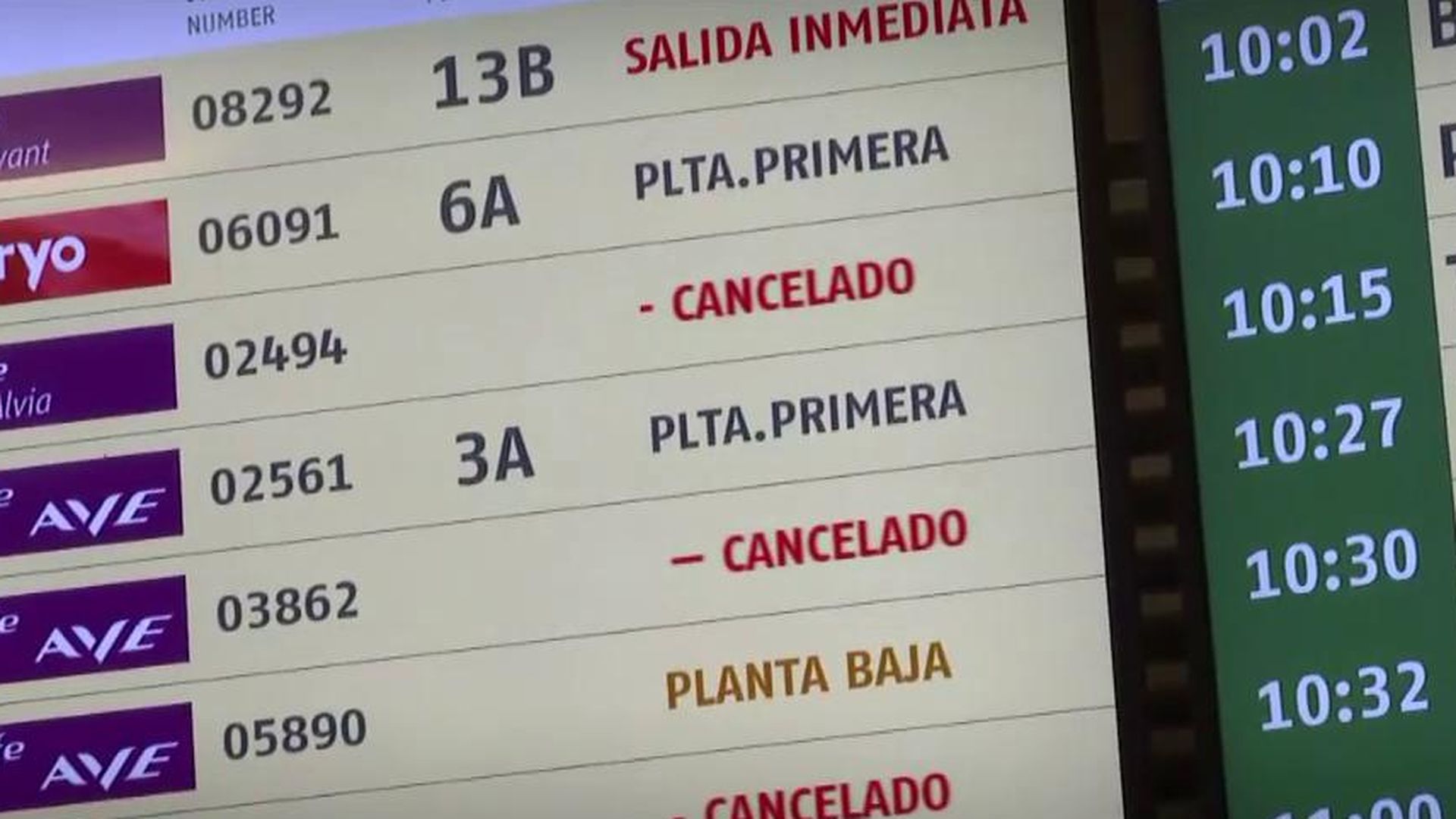 La demanda de autobús y avión se dispara ante la suspensión de la línea de tren entre Andalucía y Madrid