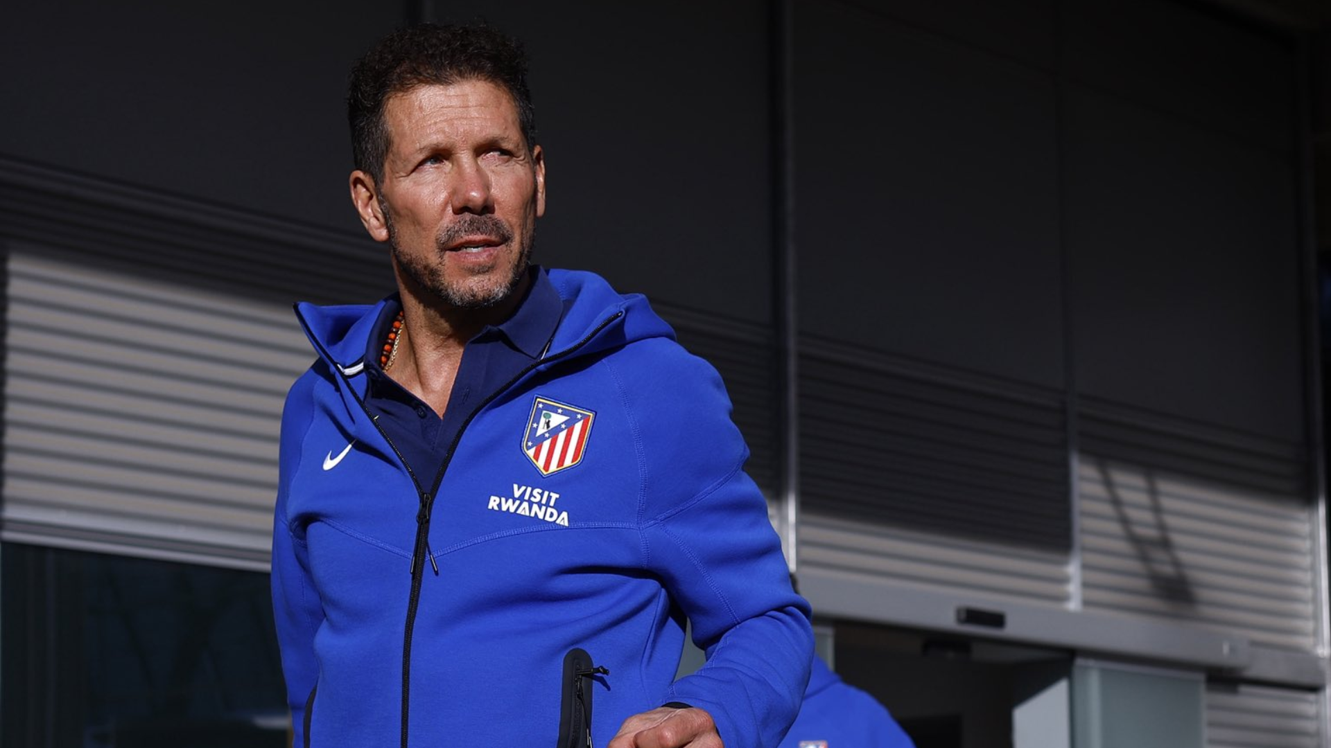 Simeone, en el viaje del Atlético a Estambul