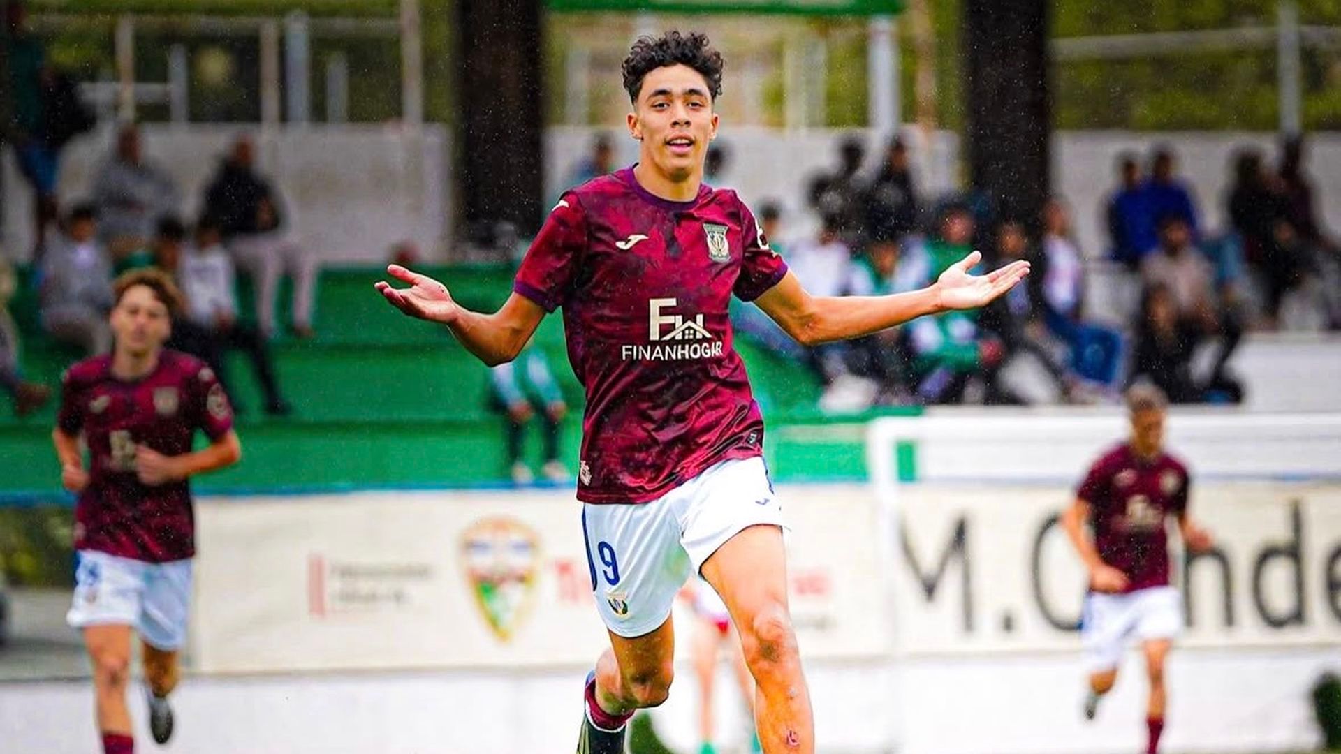 Suleiman El Haddadi celebra un gol con el Leganés