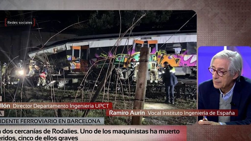 Las primeras hipótesis del choque del tren de Rodalies contra un muro en Gelida (Barcelona): "Tiene pinta de que el agua ha sido fundamental"