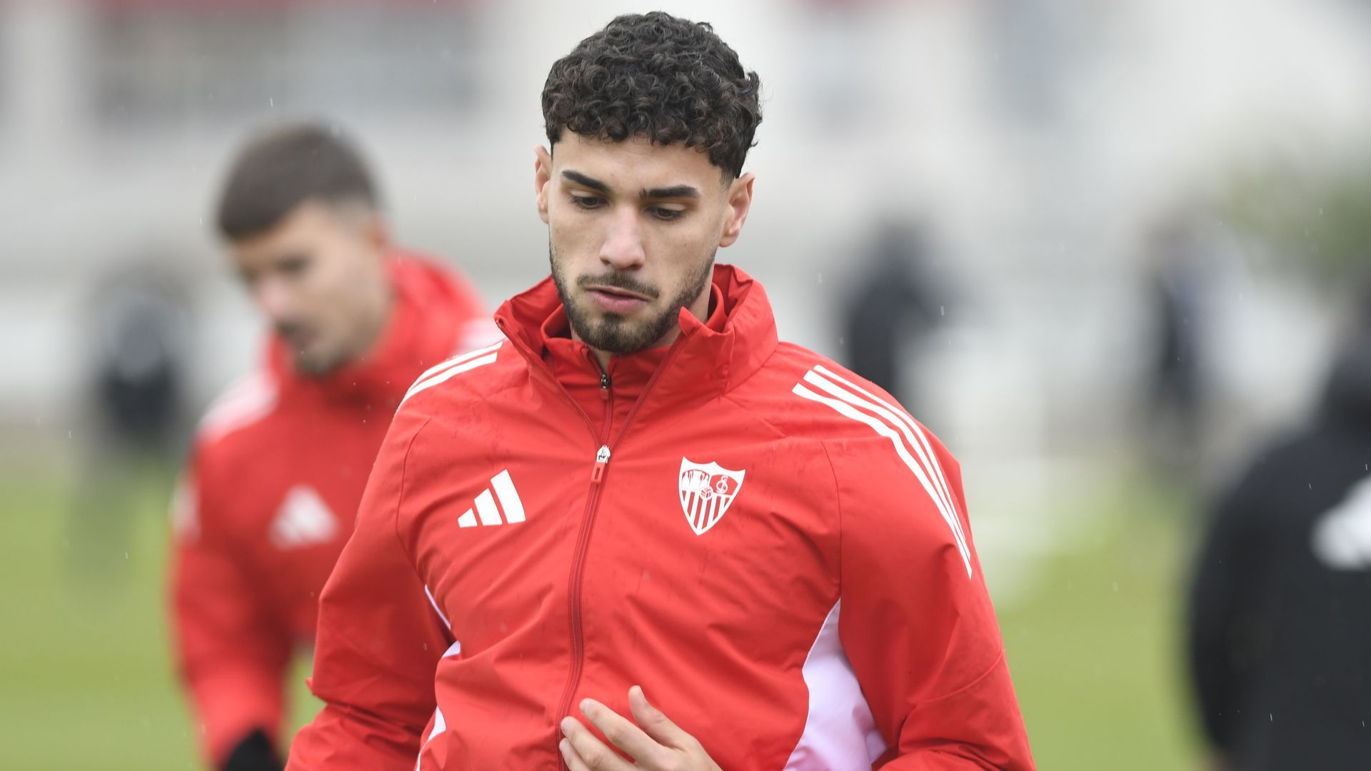 Álex Costa, en el entrenamiento