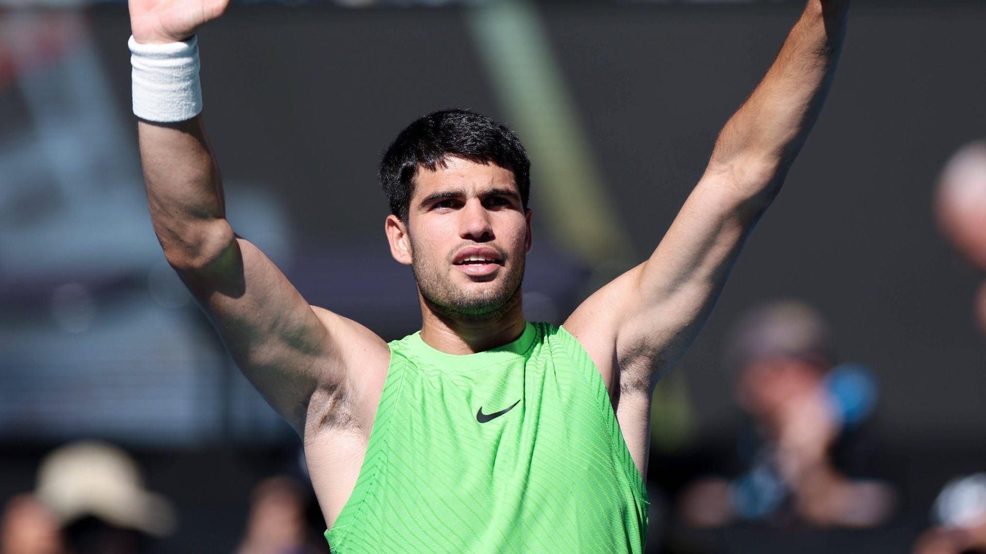 Carlos Alcaraz, en el Open de Australia 2026