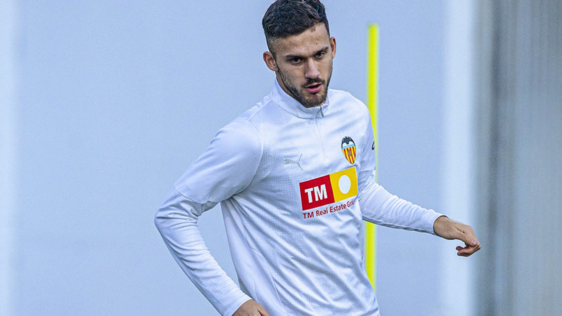 Copete en el entrenamiento del Valencia CF Copete en el entrenamiento del Valencia CF