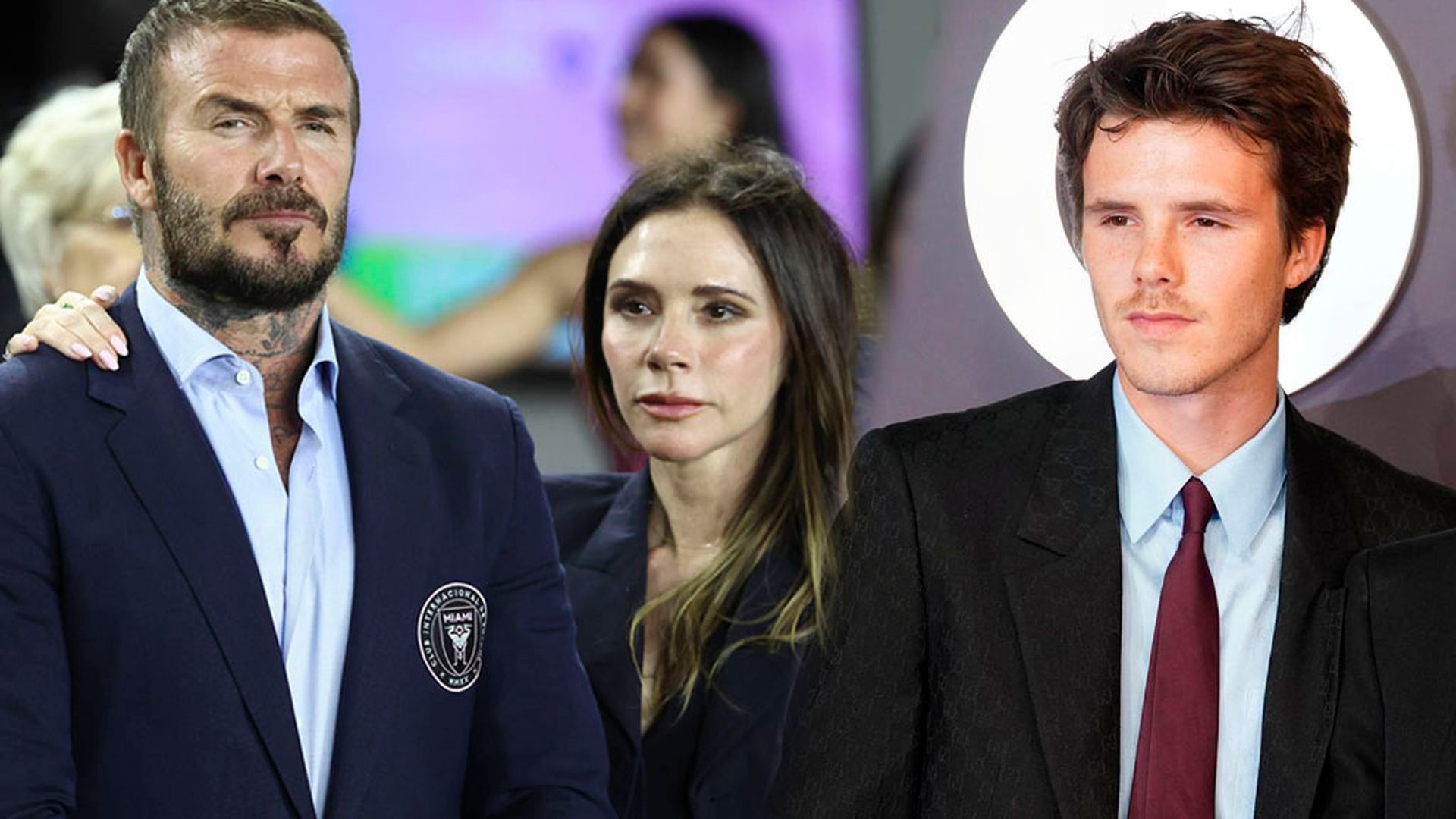 David, Victoria y Cruz Beckham