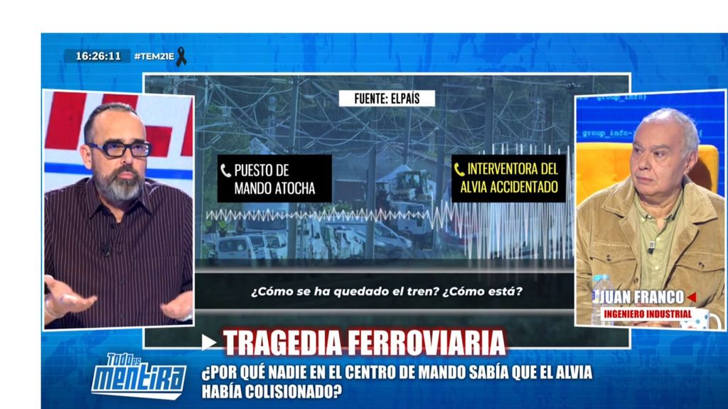 Risto Mejide, "congelado" por la llamada de Atocha con el Alvia accidentado, rechaza la explicación de un ingeniero industrial: "Podía haber más sangre"