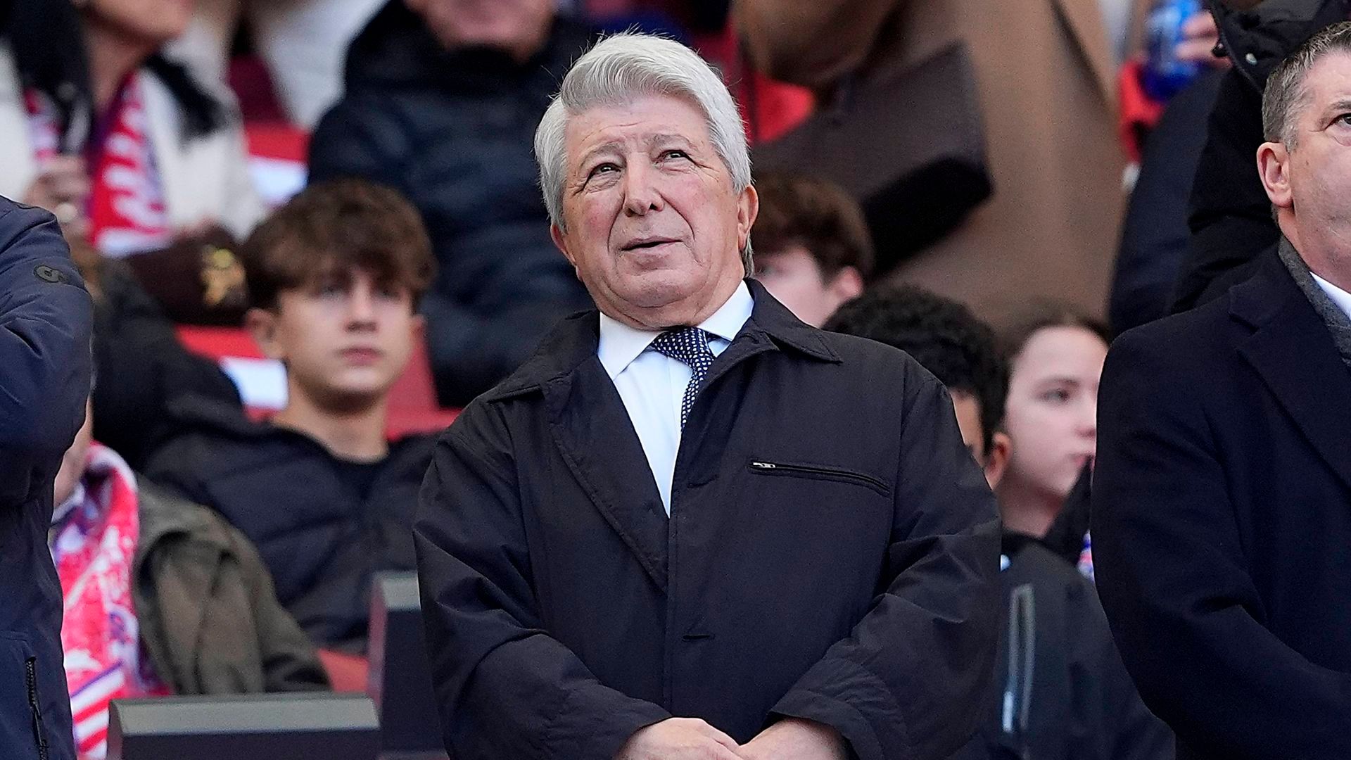 Enrique Cerezo durante un partido del Atlético de Madrid