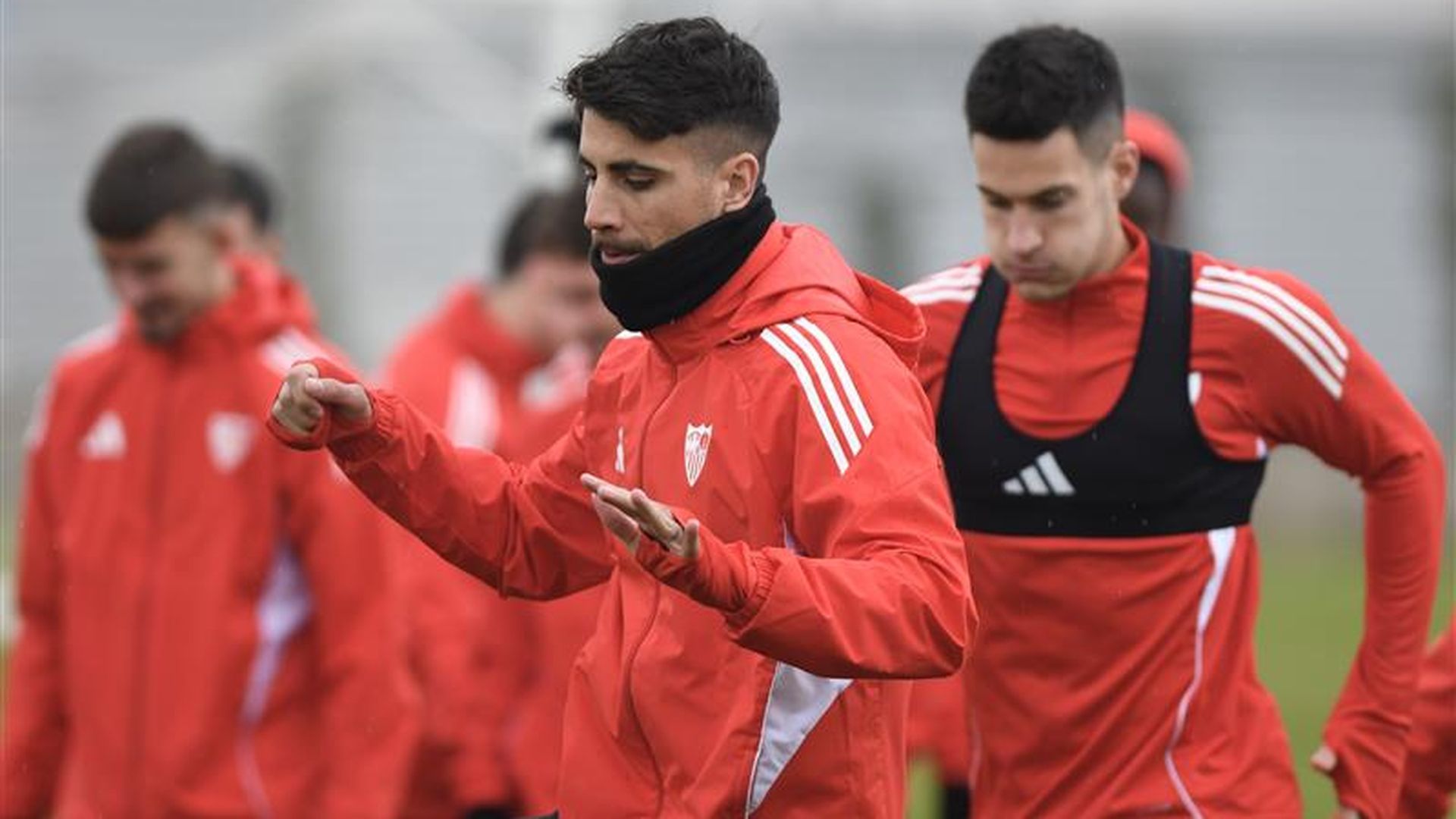 Fabio Cardoso, en el entrenamiento