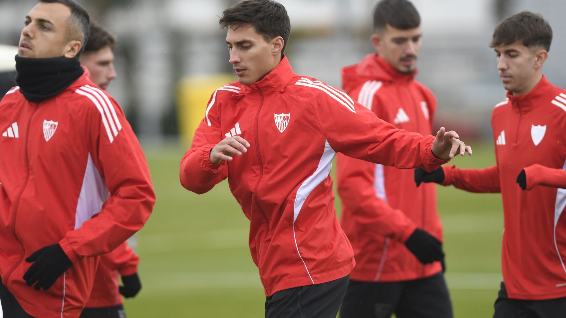 Fede Gattoni, en el entrenamiento