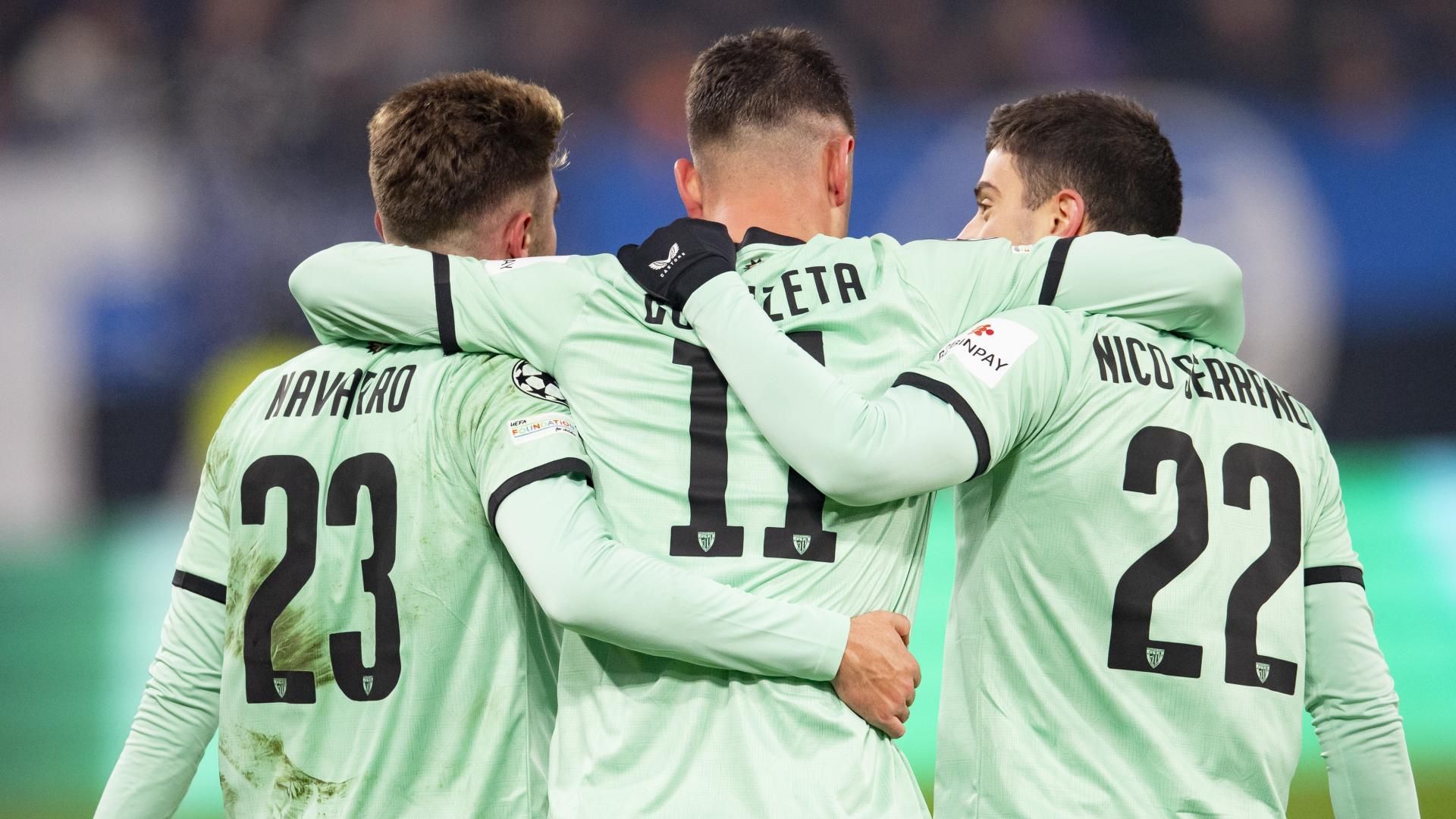 Gol bien celebrado ante la Atalanta en la Champions League