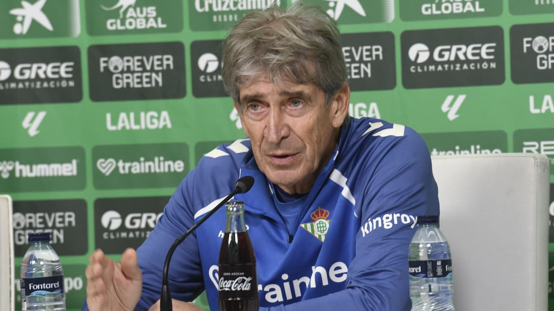 Manuel Pellegrini, en sala de prensa
