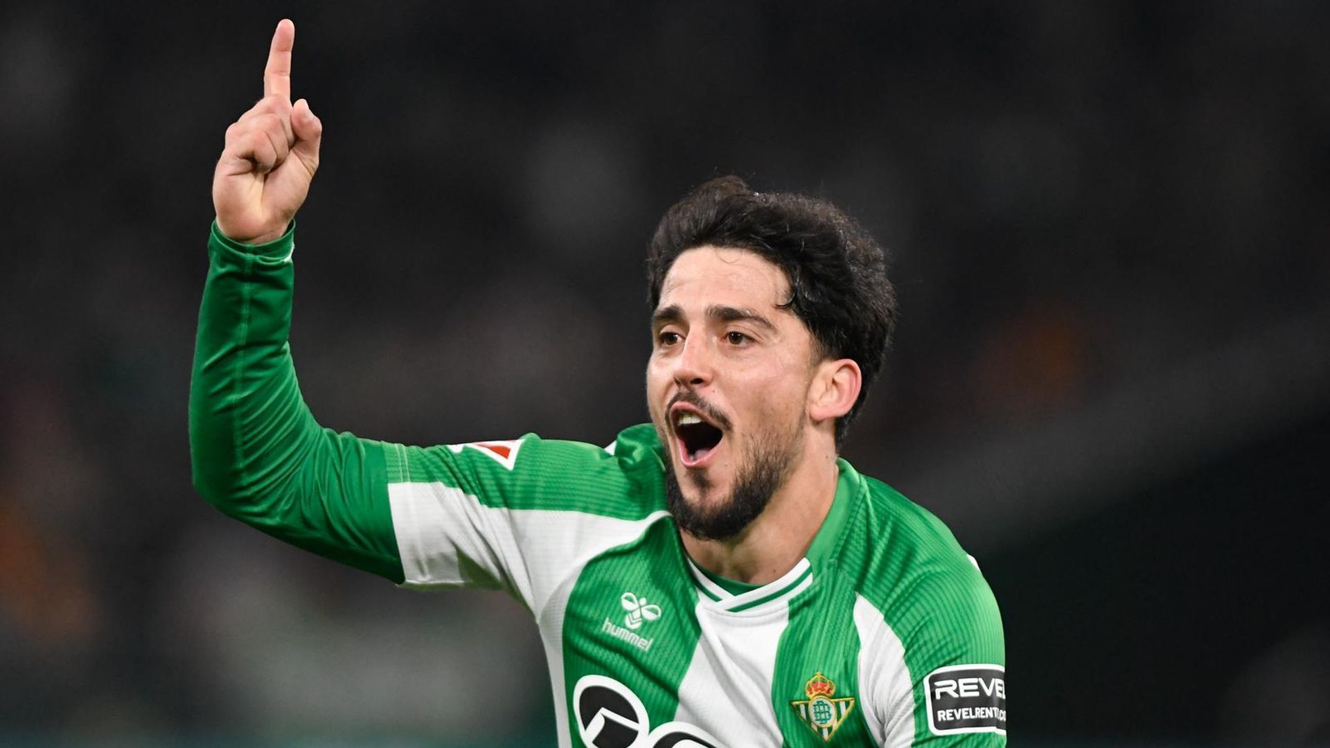 Pablo Fornals celebra su gol en el Betis-Villarreal