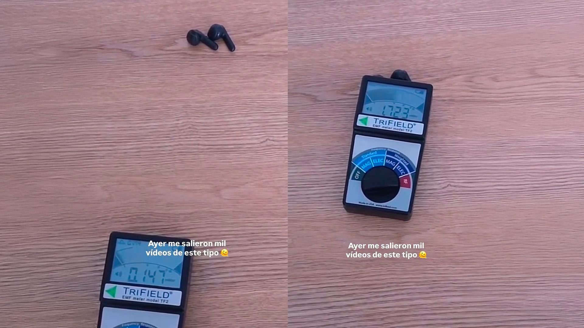 Rodri Fuertes comparte un video que demuestra que la radiofrecuencia aumenta cerca de dispositivos con Bluetooth