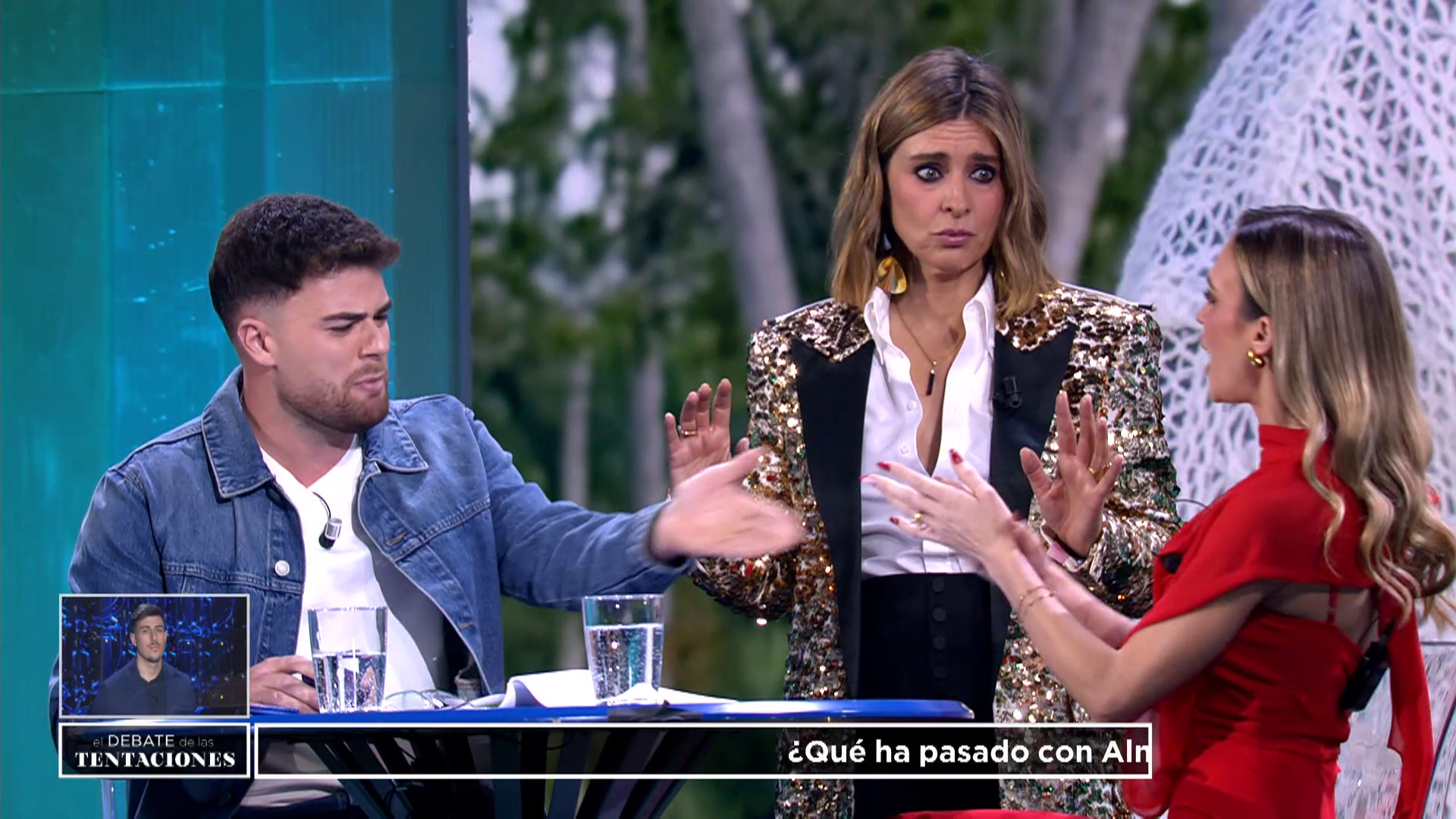 Tensión entre Almudena y Darío por sus explicaciones en el plató por el anillo de matrimonio y sus problemas en la pareja