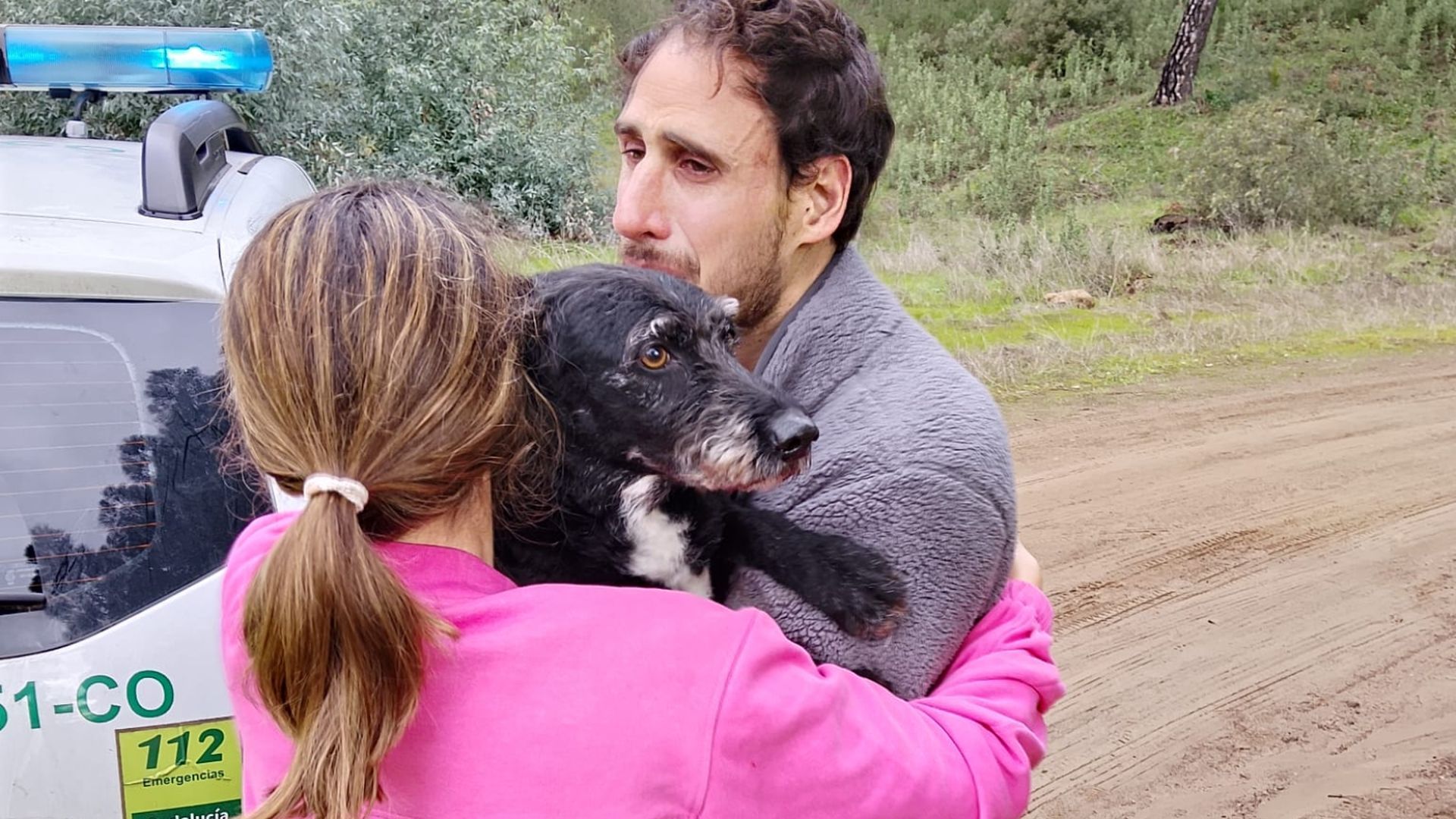 Boro, el perro perdido en el accidente ferroviario, ya ha vuelto con su familia