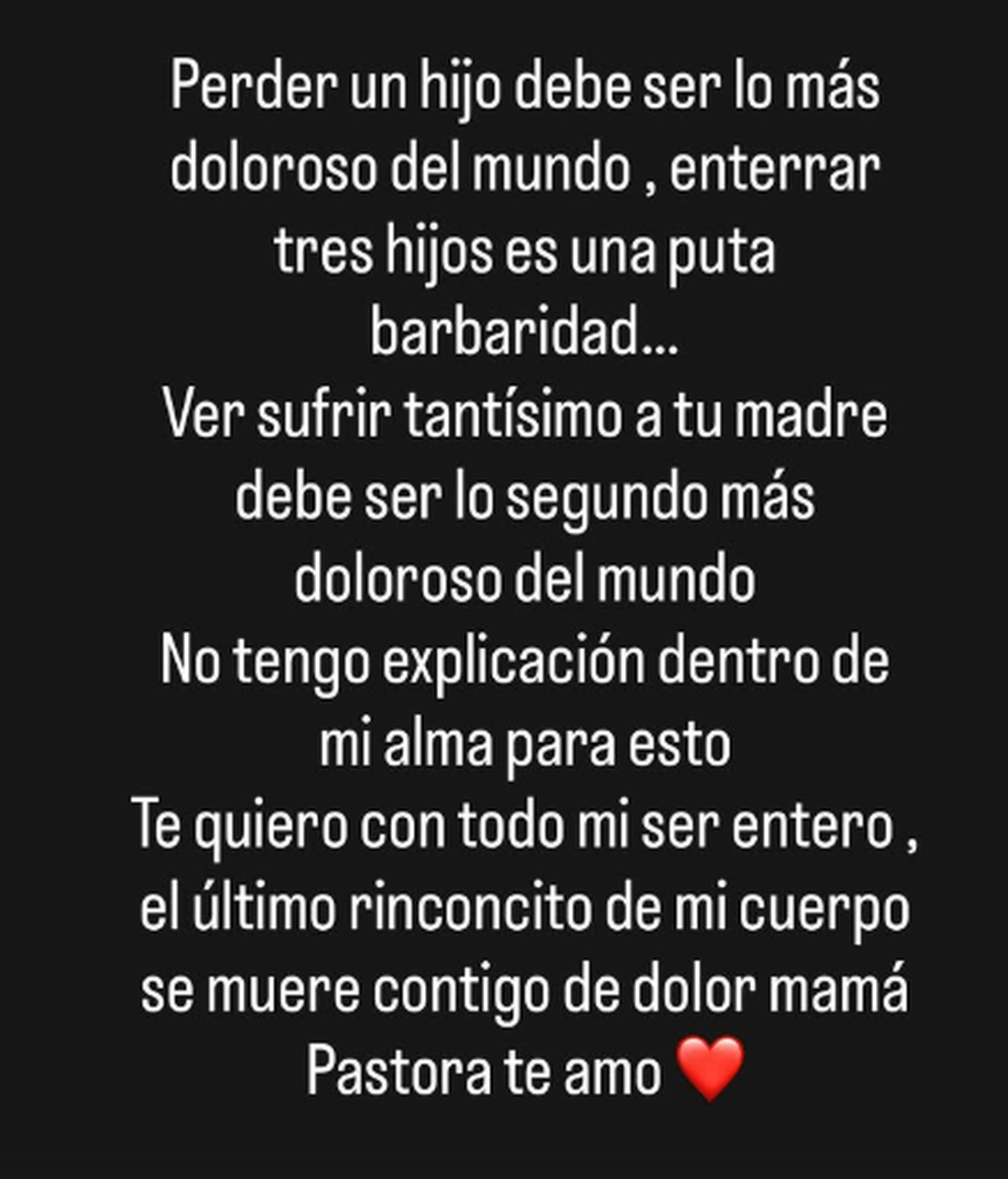 El mensaje de Óscar Canales a su madre