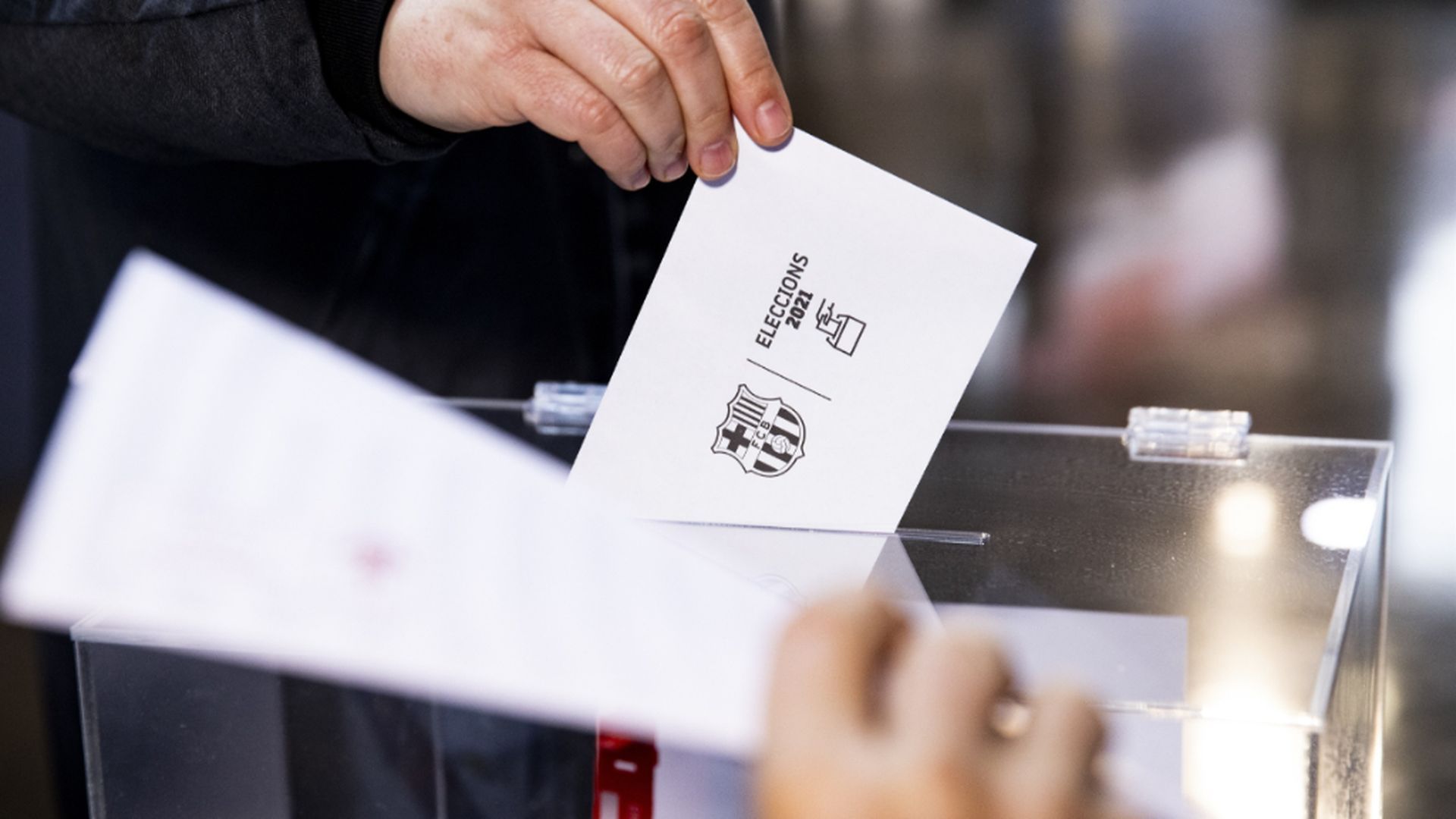 Imagen de archivo de las elecciones del Barça en 2021 Imagen de archivo de las elecciones del Barça en 2021