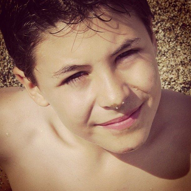 Kiko Jiménez cuando era un niño