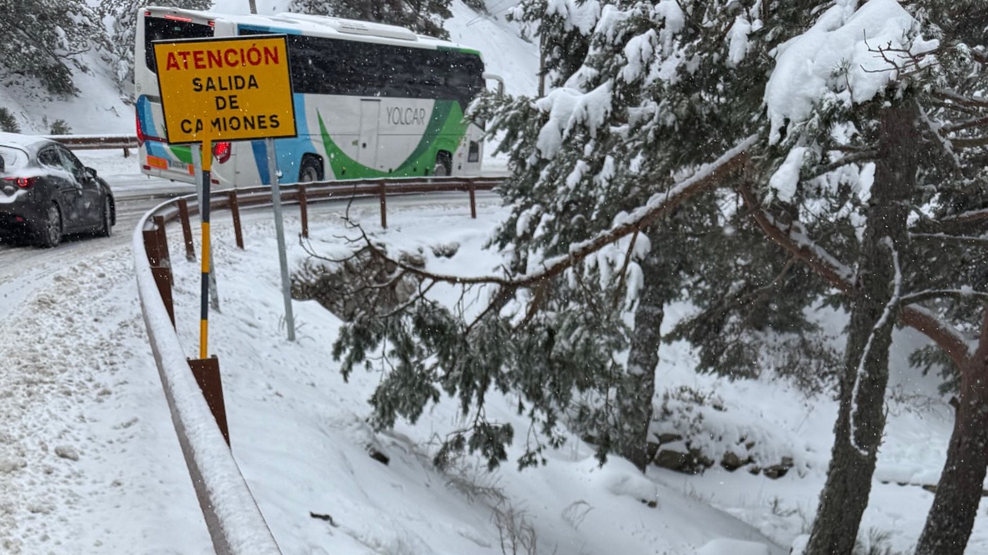La foto de Suso Álvarez tras colisionar en Navacerrada