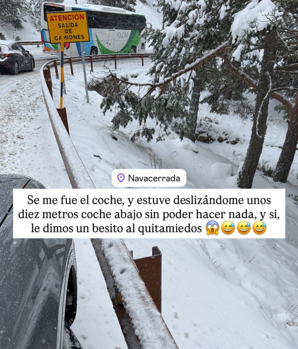 La foto de Suso Álvarez tras colisionar en Navacerrada