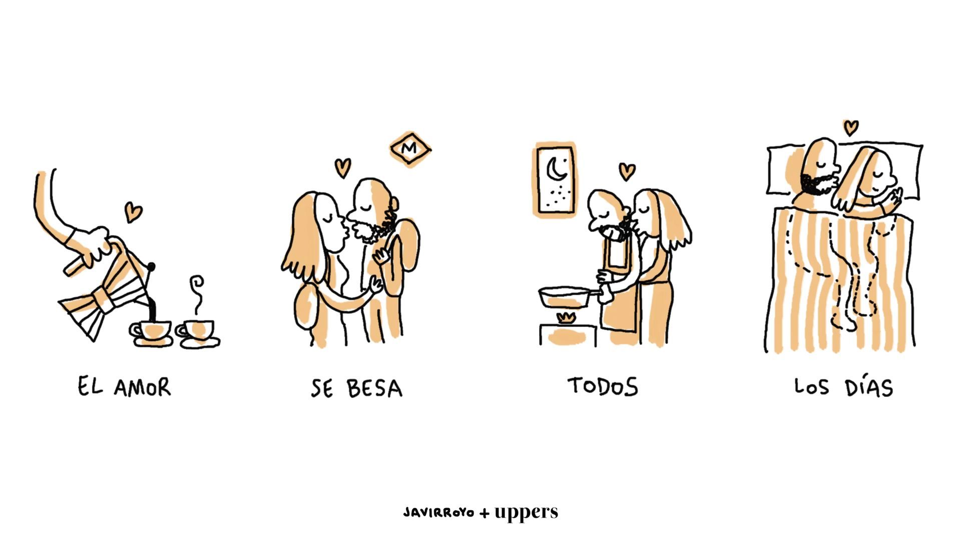 La viñeta de Javirroyo: "El amor se besa todos los días"