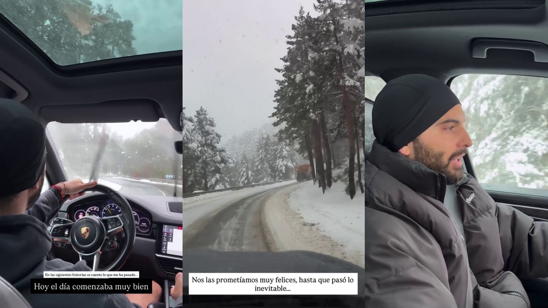 Las imágenes previas al accidente de Suso Álvarez