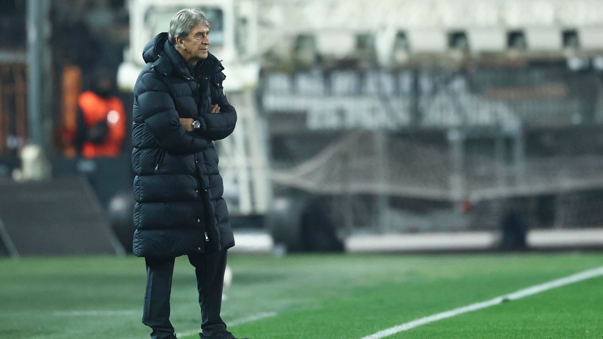 Manuel Pellegrini, en el PAOK-Real Betis
