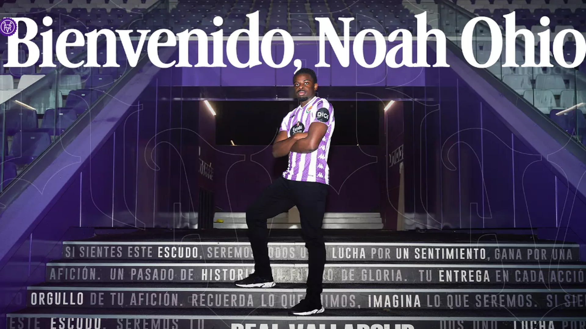 Noah Ohio, nuevo jugador del Real Valladolid. Noah Ohio, nuevo jugador del Real Valladolid.
