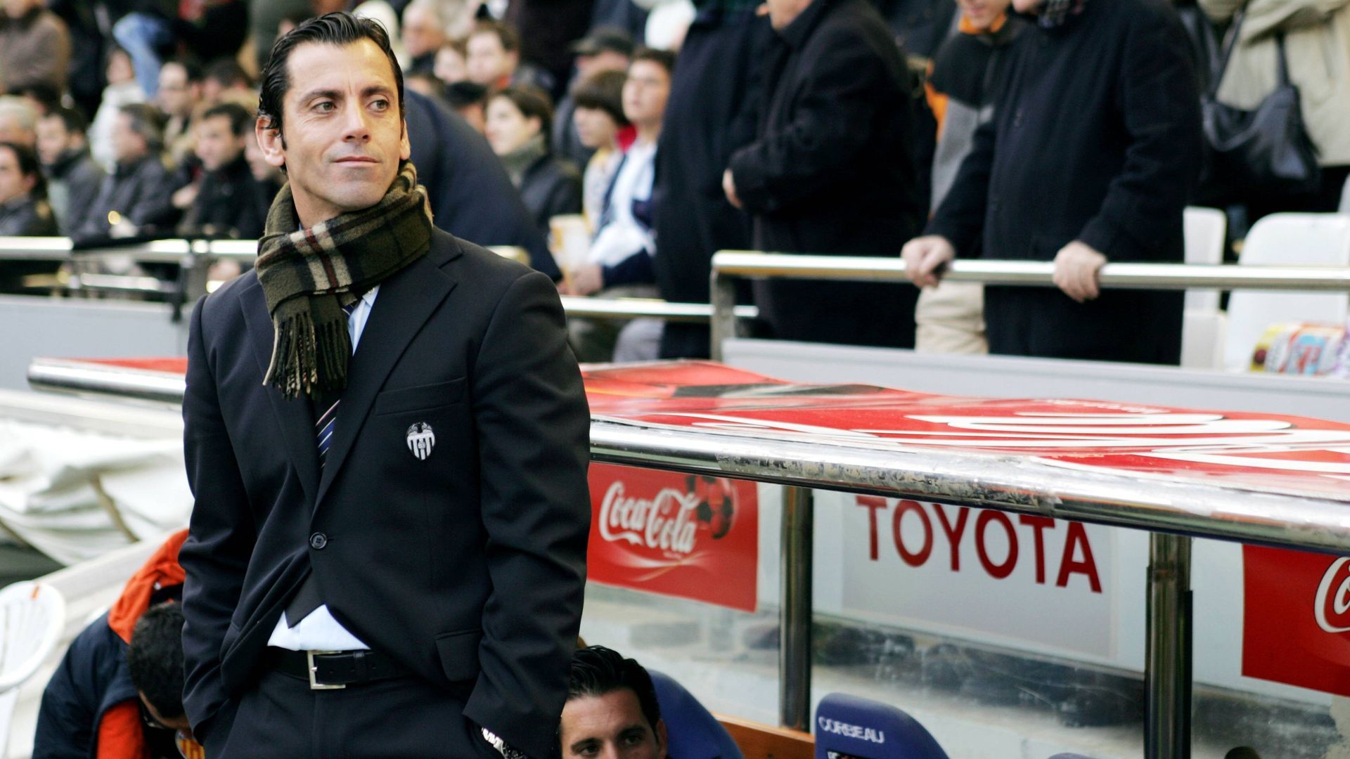 Quique Sánchez Flores en su etapa como entrenador del Valencia