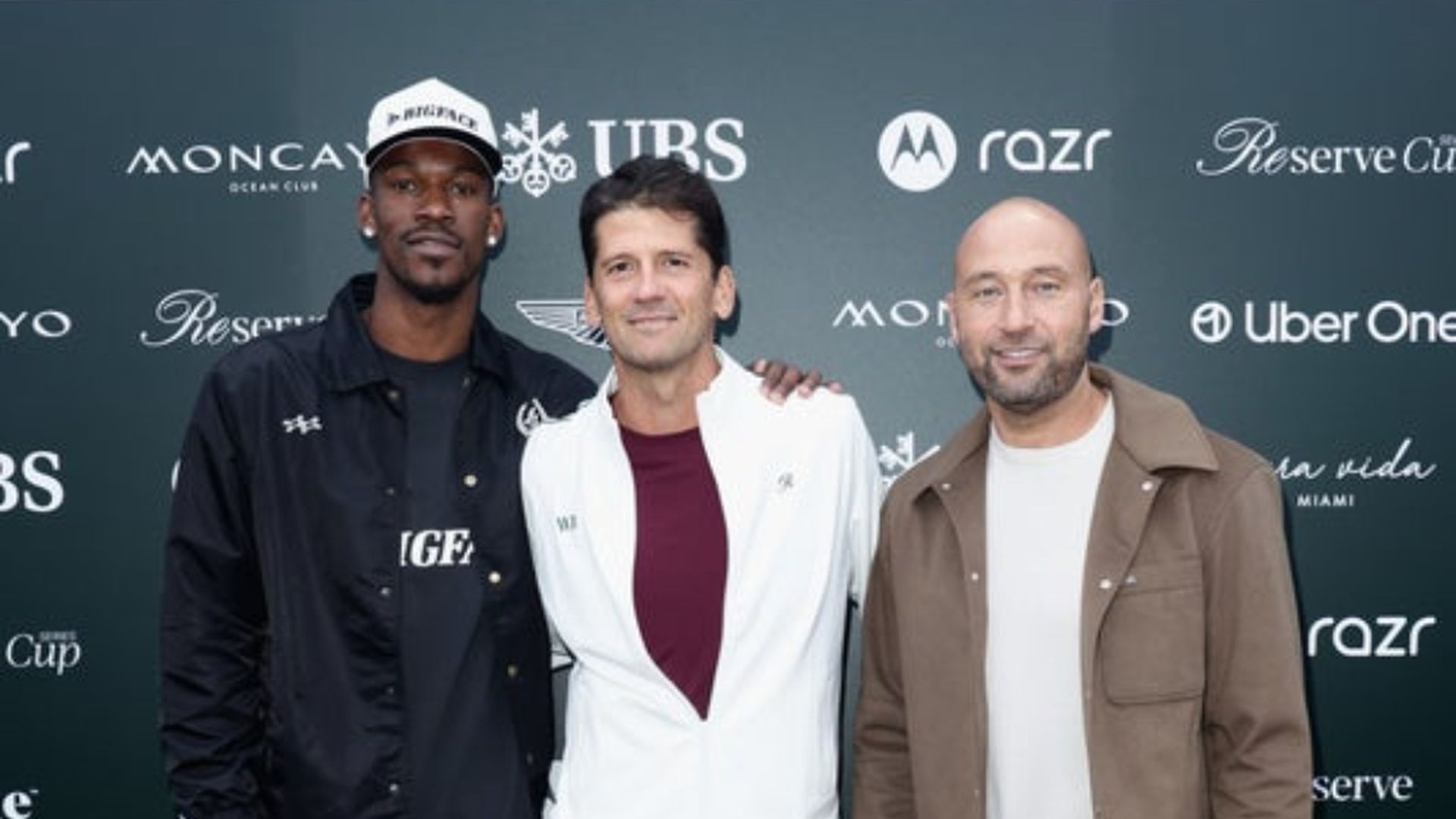 Reserve Cup Miami - Jimmy Butler, Wayne Boich, Derek Jeter Reserve Cup Miami - Jimmy Butler, Wayne Boich, Derek Jeter